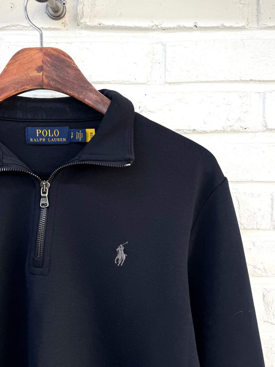 폴로 네이비 반집업 니트 상품이미지4