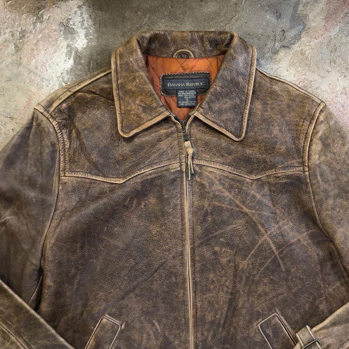 바나나리퍼블릭 레더 빈티지 자켓 상품이미지2