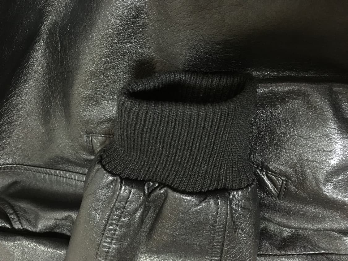 빈티지 레더 바시티 자켓 상품이미지4