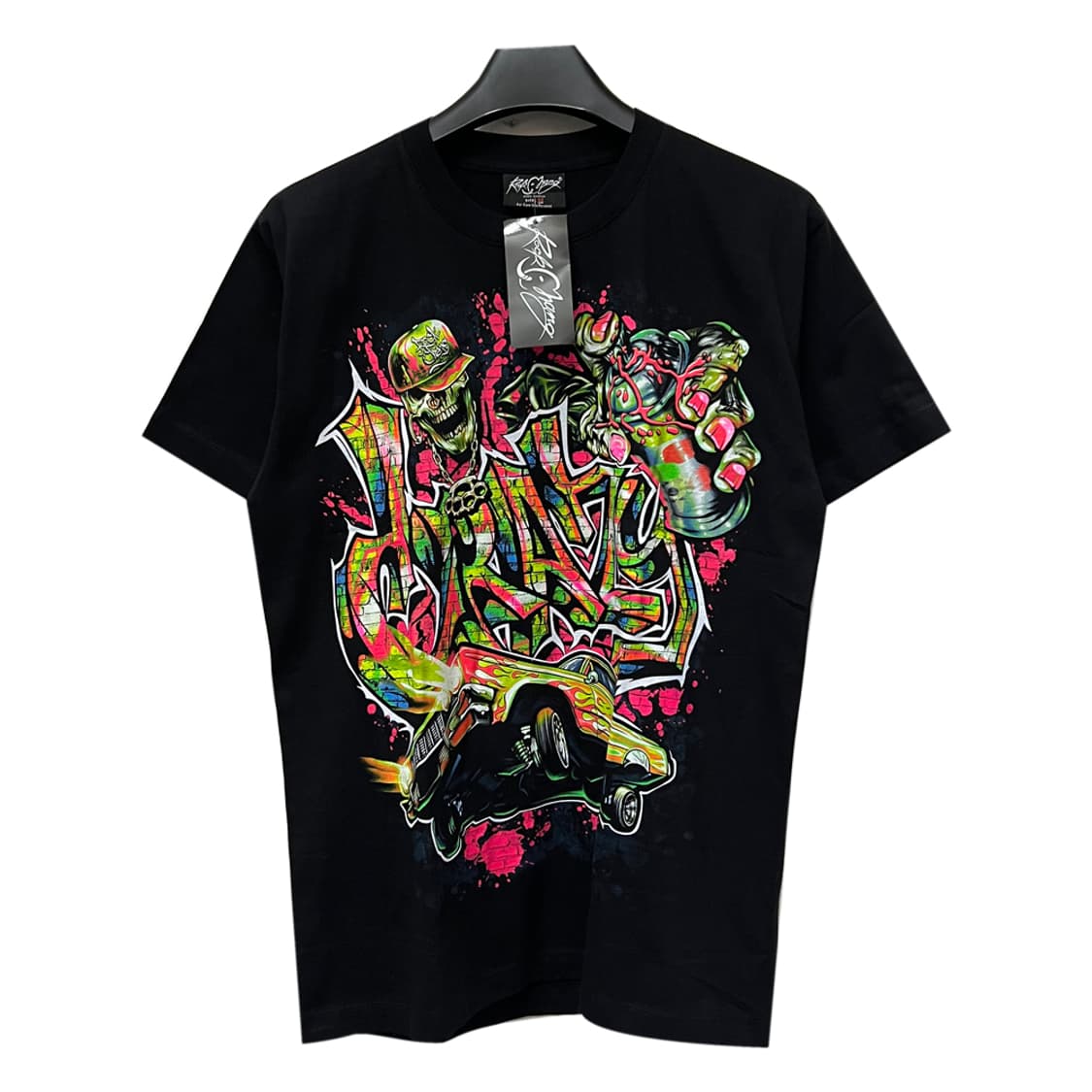 Rock Chang 락창 크레이지 그래피티 힙합 반팔티 M 상품이미지1