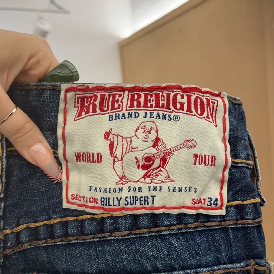 트루릴리전 빌리슈퍼티 로우라이즈 데님팬츠 28인치 C08234 상품이미지5