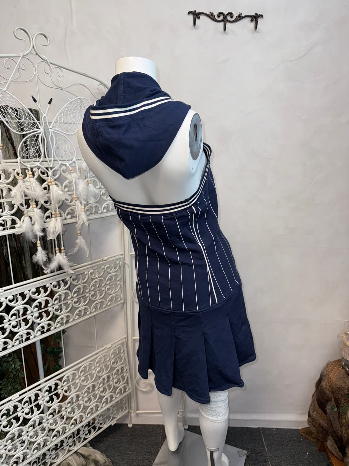 R.Athletic jeans baseball halter ops 상품이미지3