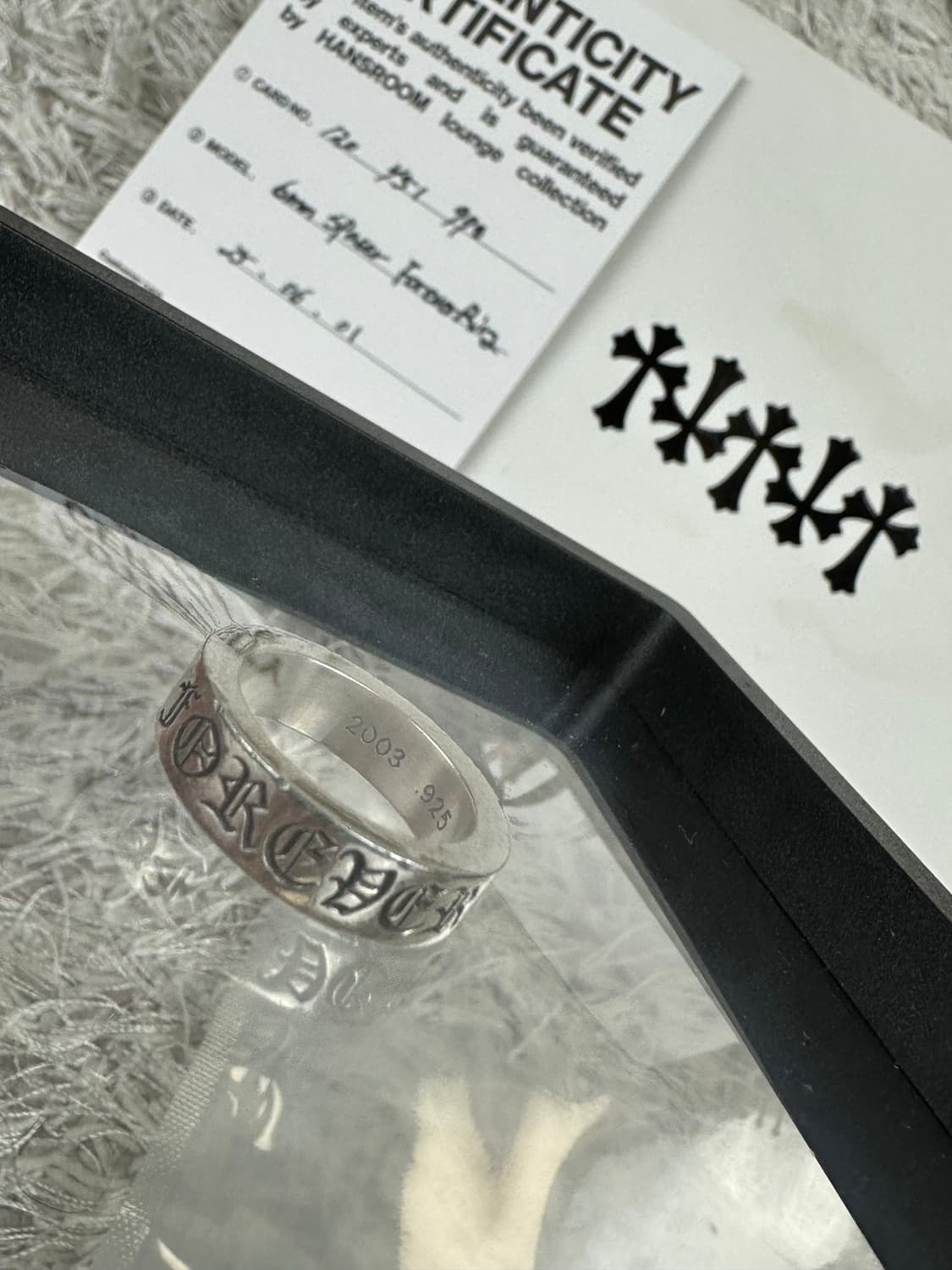[US 7] 백화점판 정품 크롬하츠 포에버링 6mm 상품이미지1