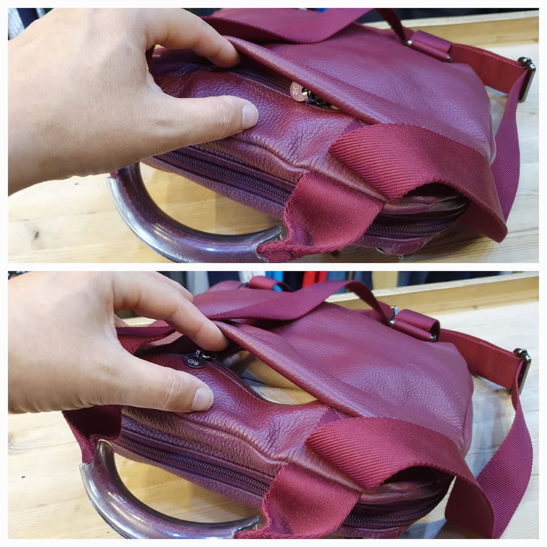 만다리나덕 레더 백팩 상품이미지5