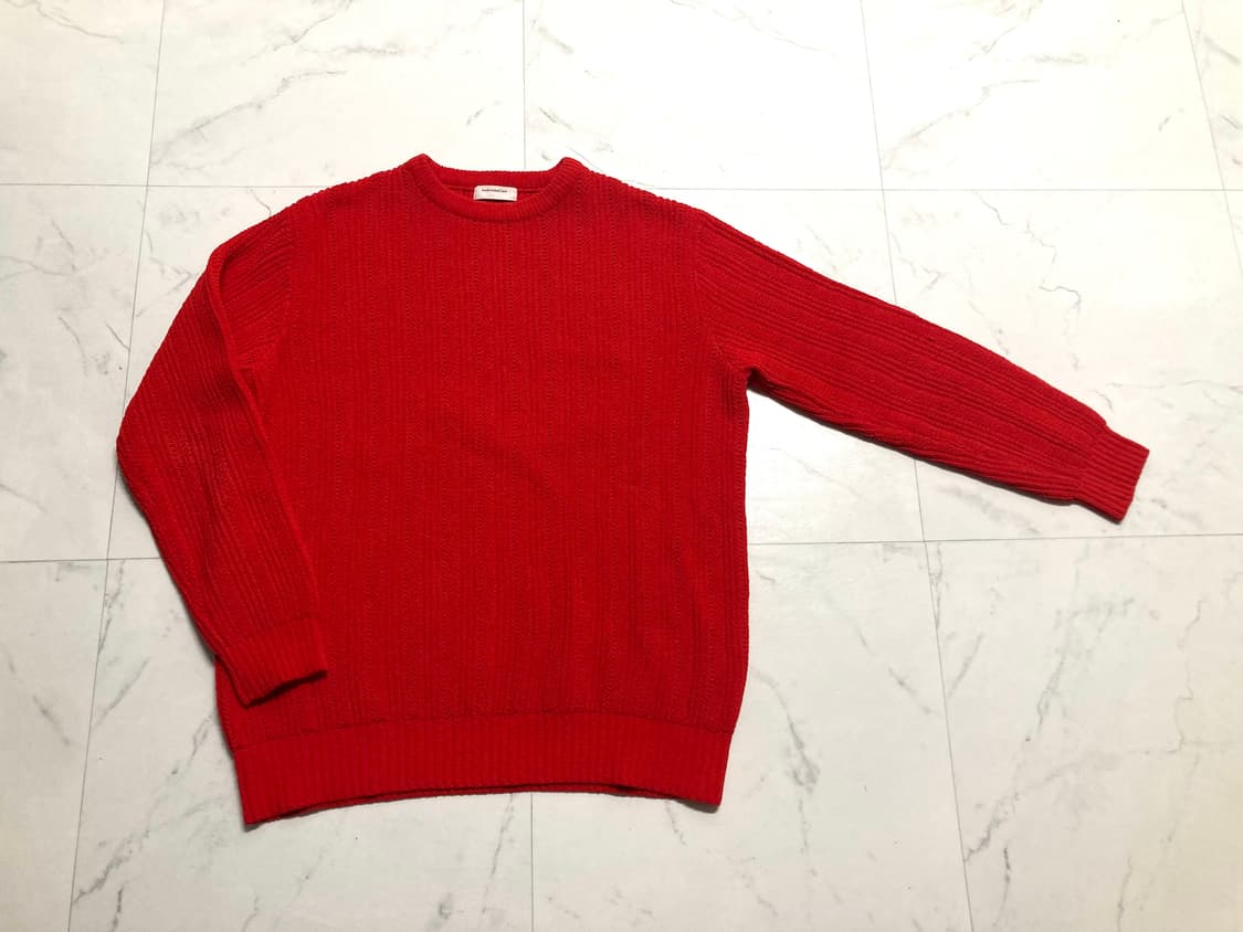 커스텀멜로우 케이블 니트 헤비 스웨터 105-110 상품이미지1