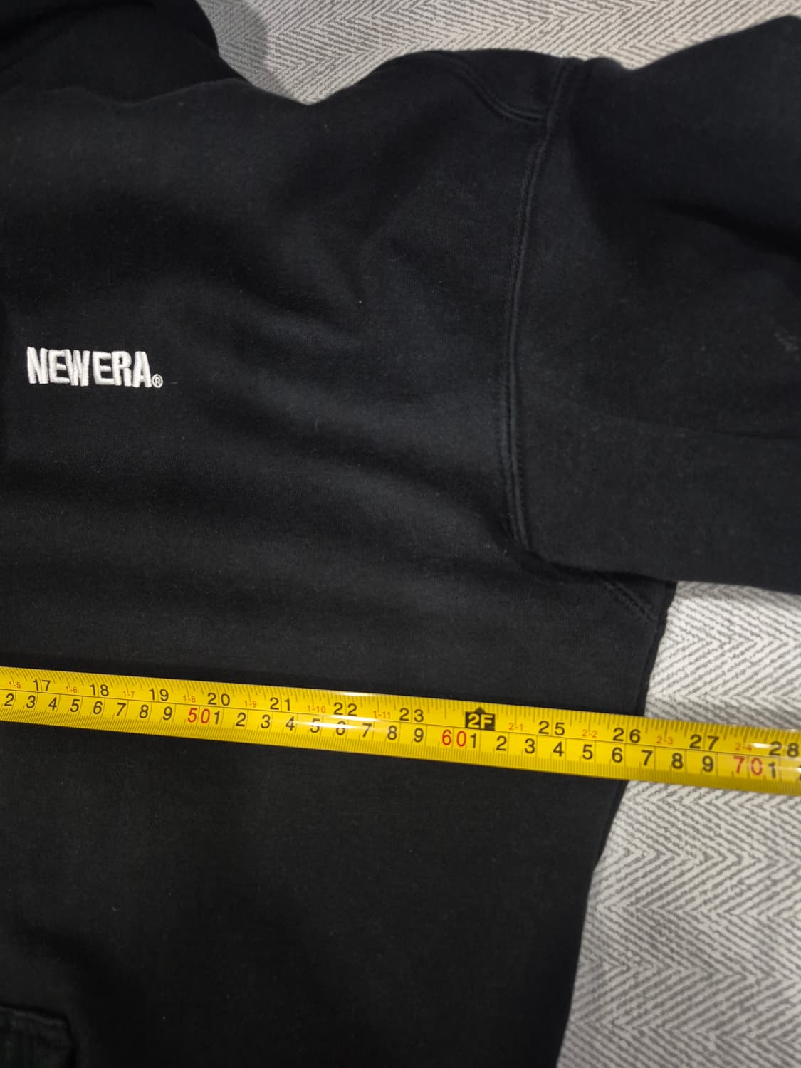 뉴에라 NE 에센셜 기모 후드 집업 블랙 남성 110사이즈 상품이미지8