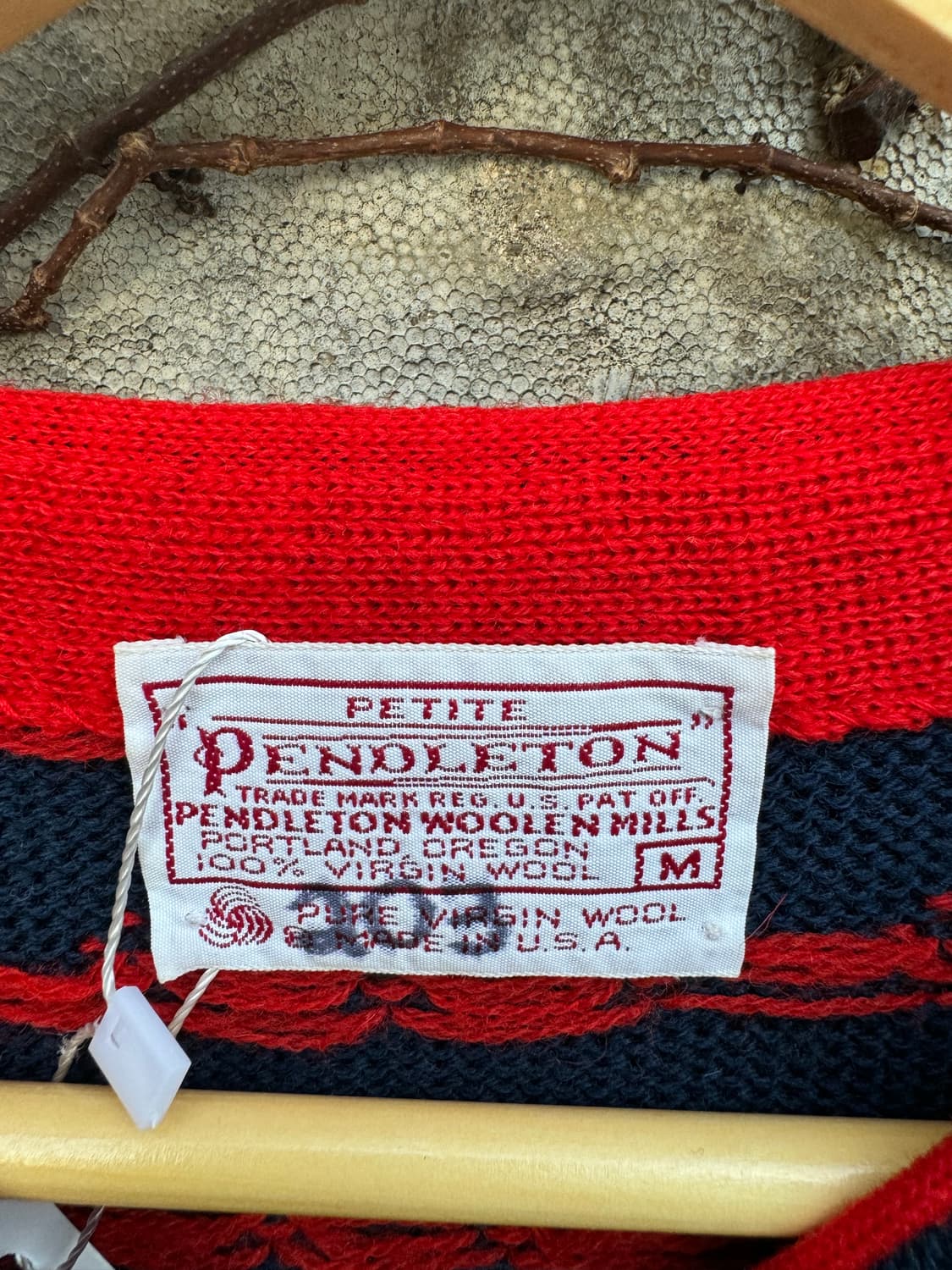 70s 펜들턴 에스닉 패턴 울 가디건 M made in usa 상품이미지6