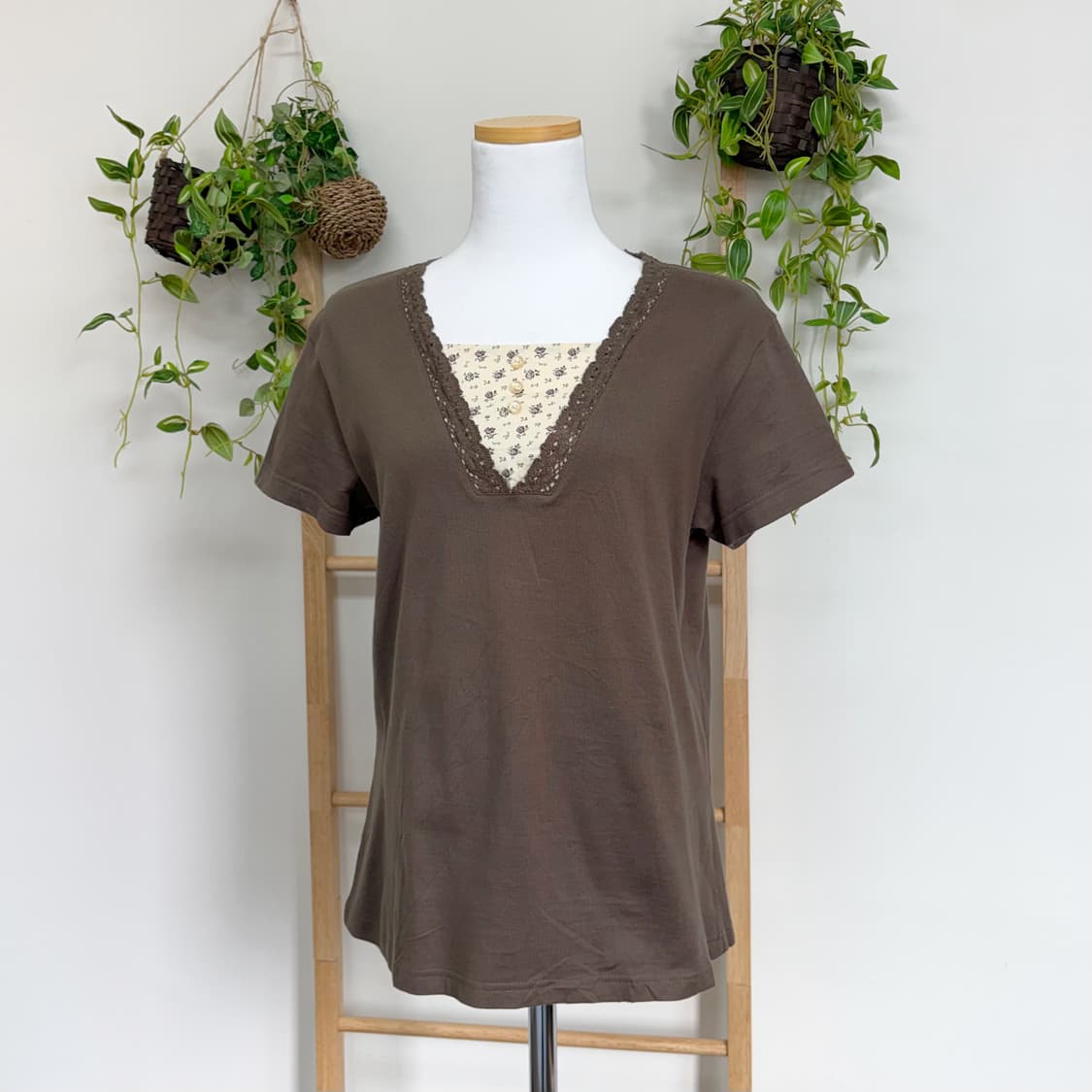 JPN/ 레이어드반팔티 레이어드티셔츠 모리걸반팔 모리룩반팔 상품이미지1