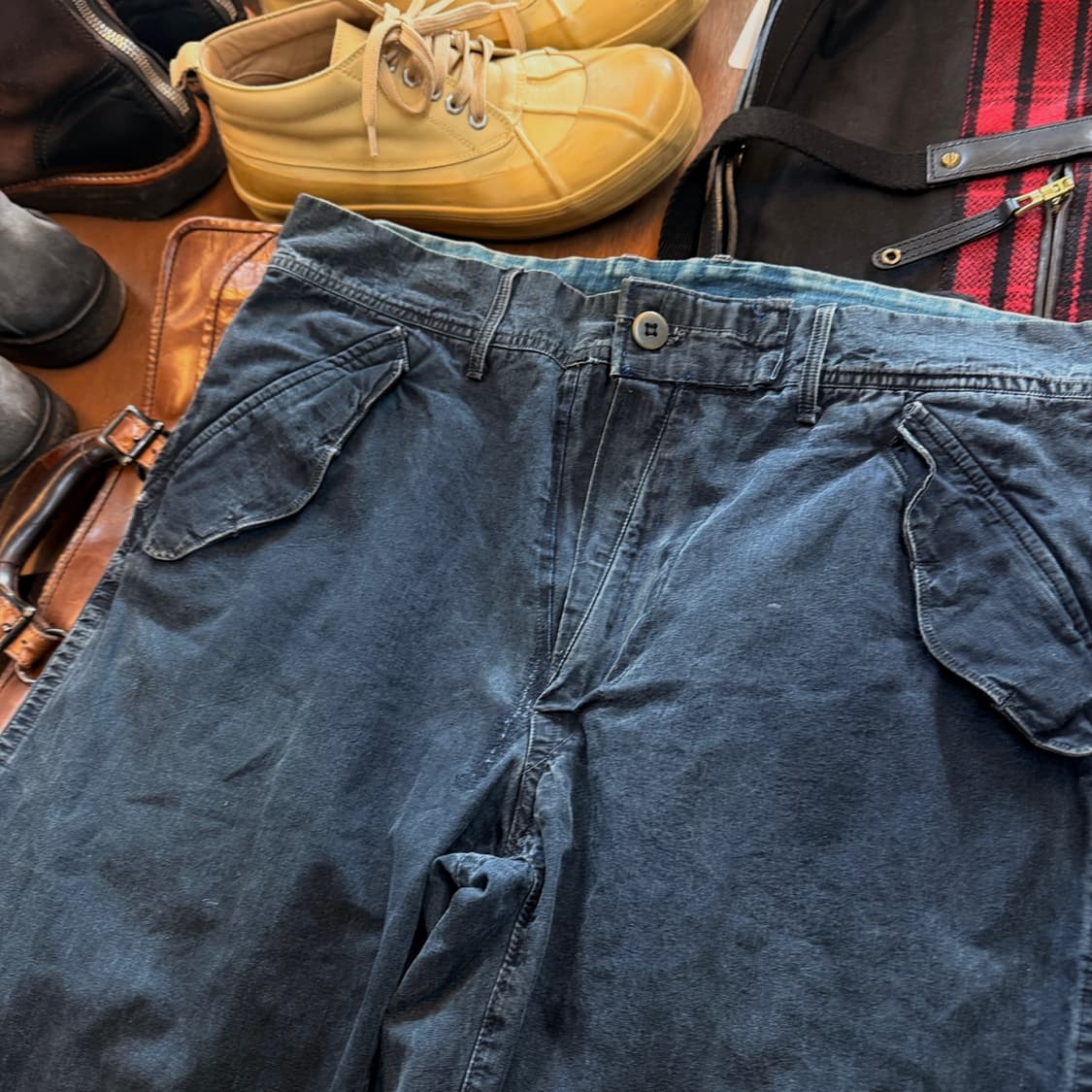 45RPM 밀리터리 베이스 더블니 라이트 코튼 플랫포켓 32 33 34 상품이미지3