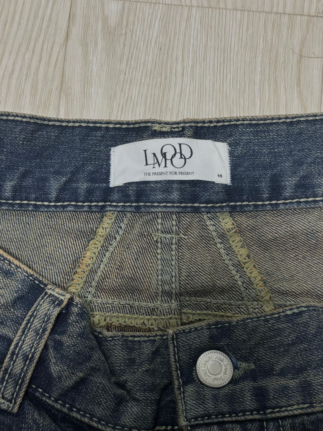 엘무드 아메리칸 엔지니어 와이드 데님 더트블루 상품이미지6