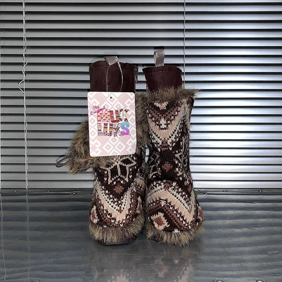 00s MUK LUKS 퍼 랩 부츠 풀박스 상품이미지4