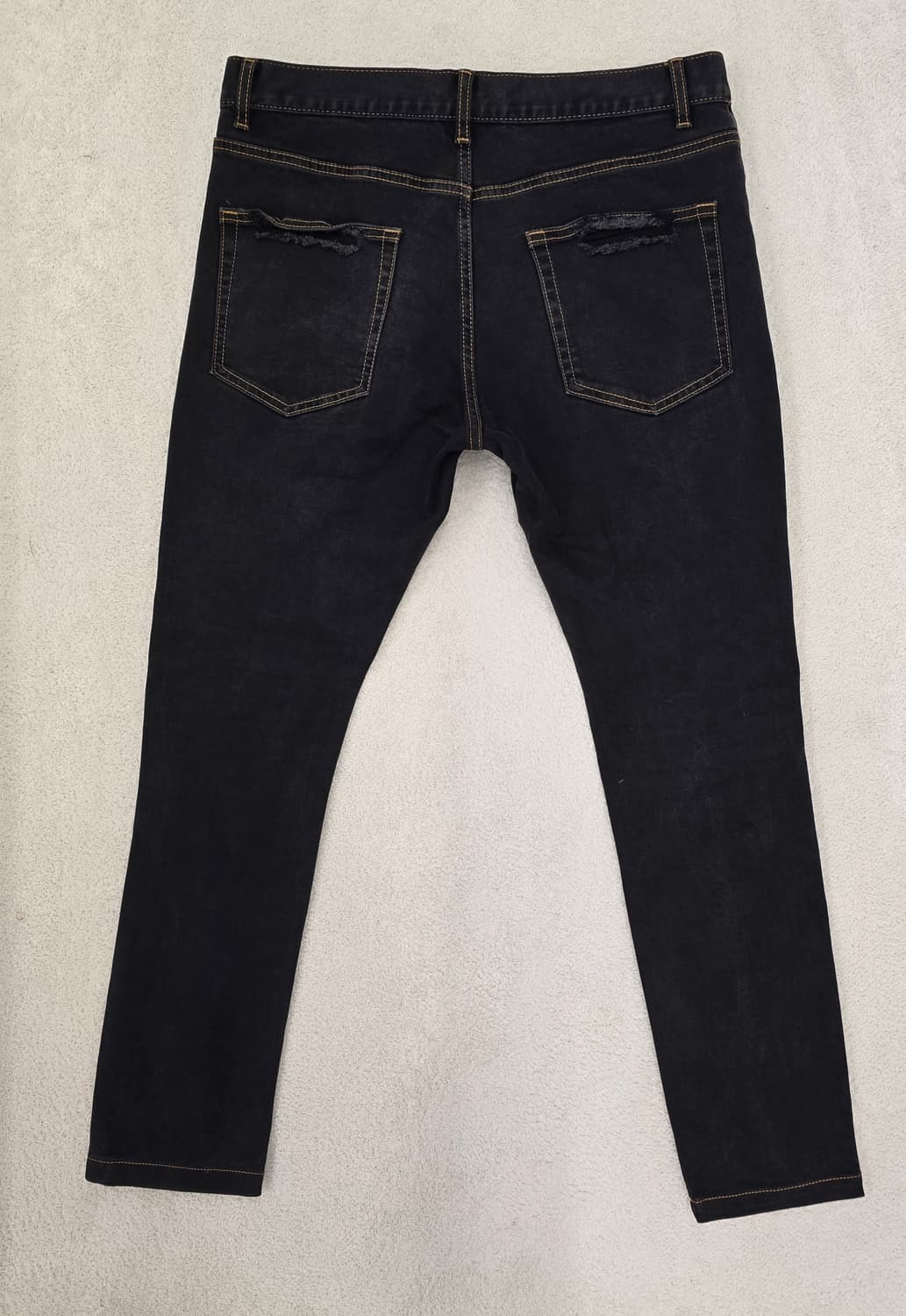 생로랑 찢청 블랙청바지.  싸이즈 32~33
 상품이미지3