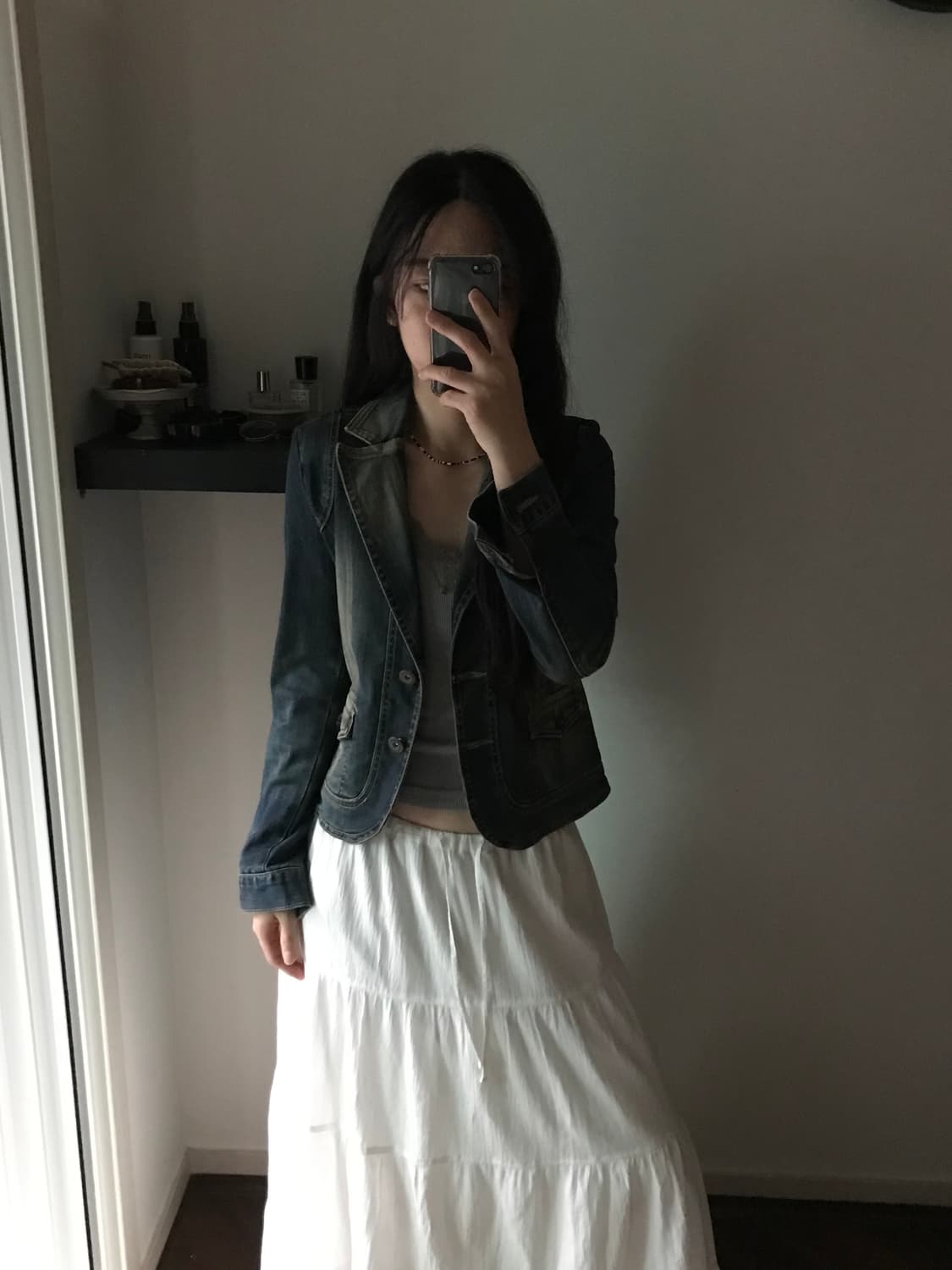 JPN 데님 카라 숏 자켓 상품이미지1