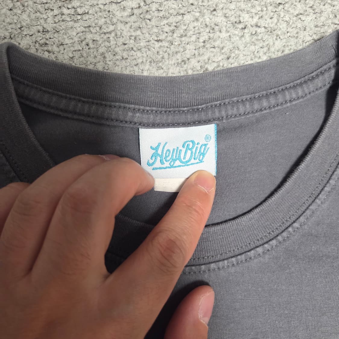 Hey Big 빈티지 그래픽 반팔 티셔츠 L(100) 상품이미지3