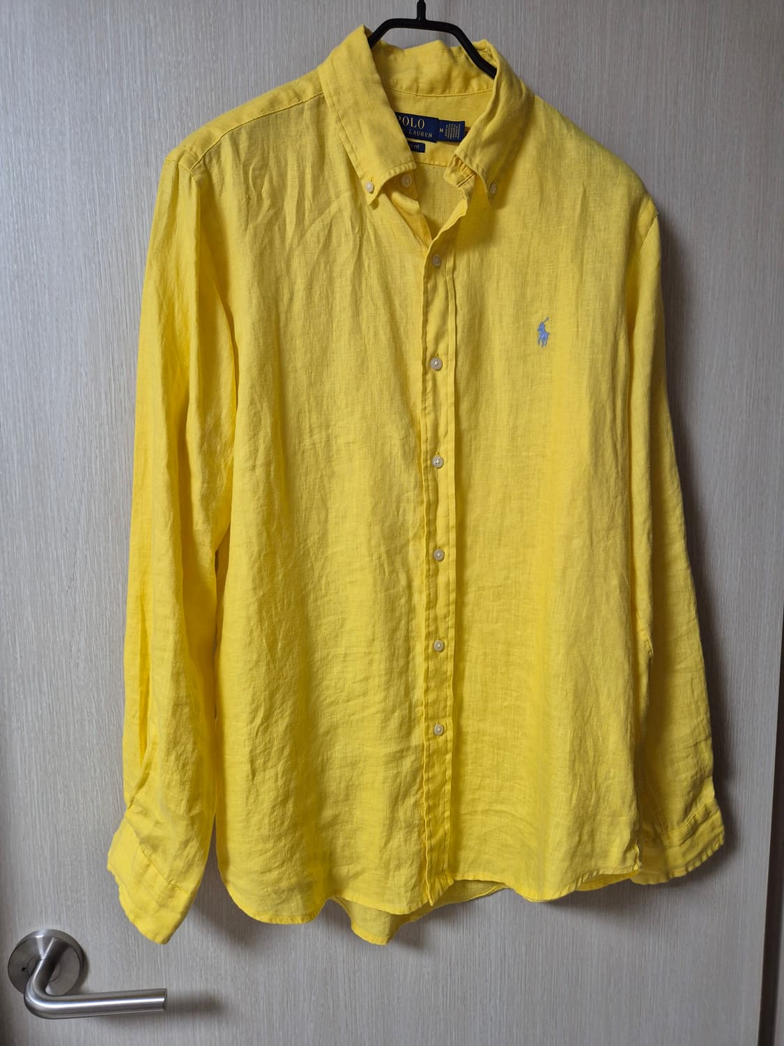 (25년) 폴로 랄프로렌 옐로우 린넨 셔츠 매장정품  M 상품이미지3