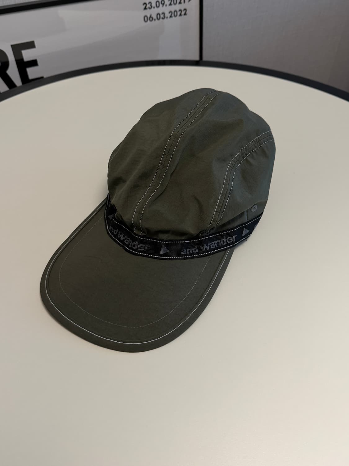 앤드원더 JQ 테이프 캡 카키 상품이미지1