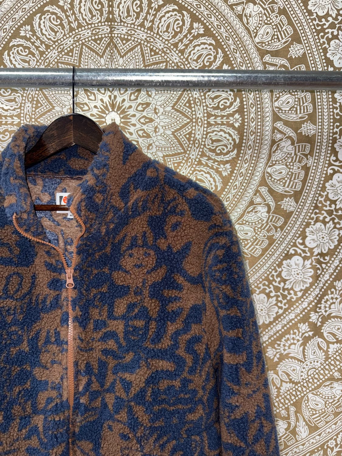 LORES x YETARO OHKAWARA 패턴 양털 후리스 자켓 상품이미지4