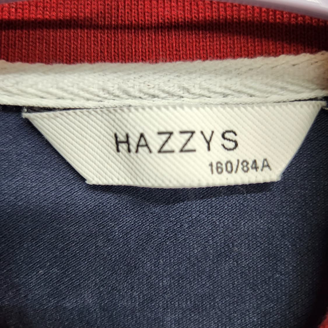 헤지스 로고 배색 디테일 반팔카라 S~M 상품이미지5