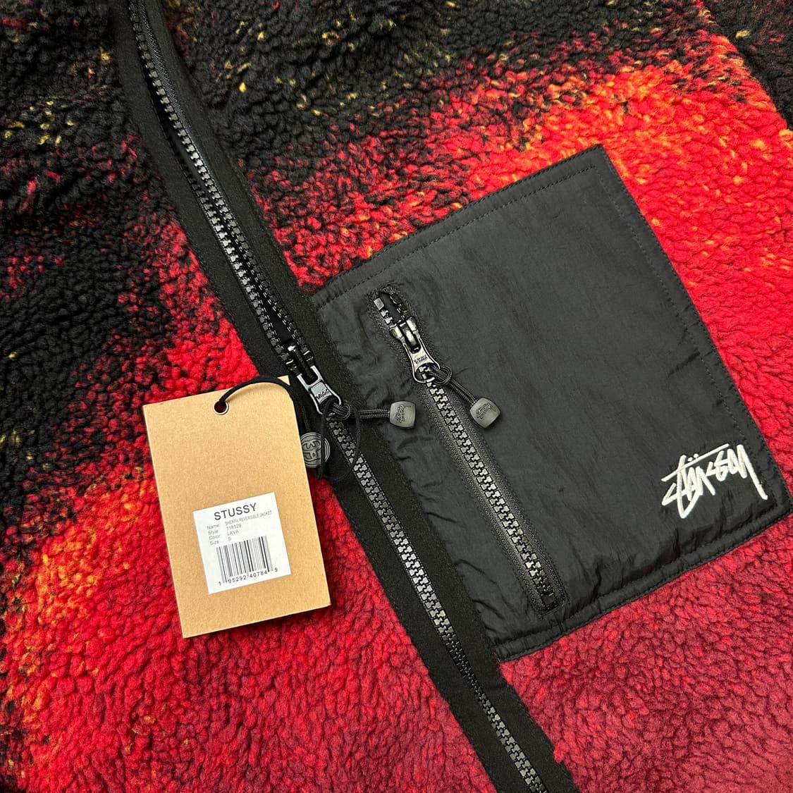 STUSSY 스투시 리버시블 쉐르파 플리스 자켓 상품이미지4