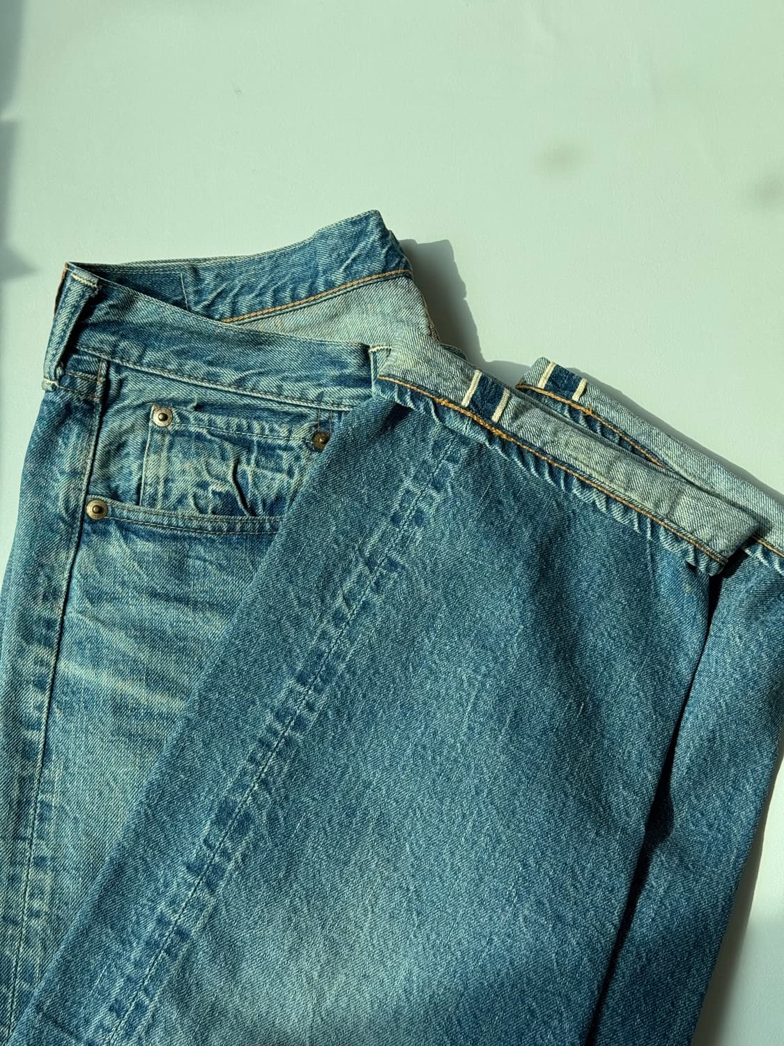 웨어하우스 1101 2nd hand, 32사이즈 라이트인디고 상품이미지7