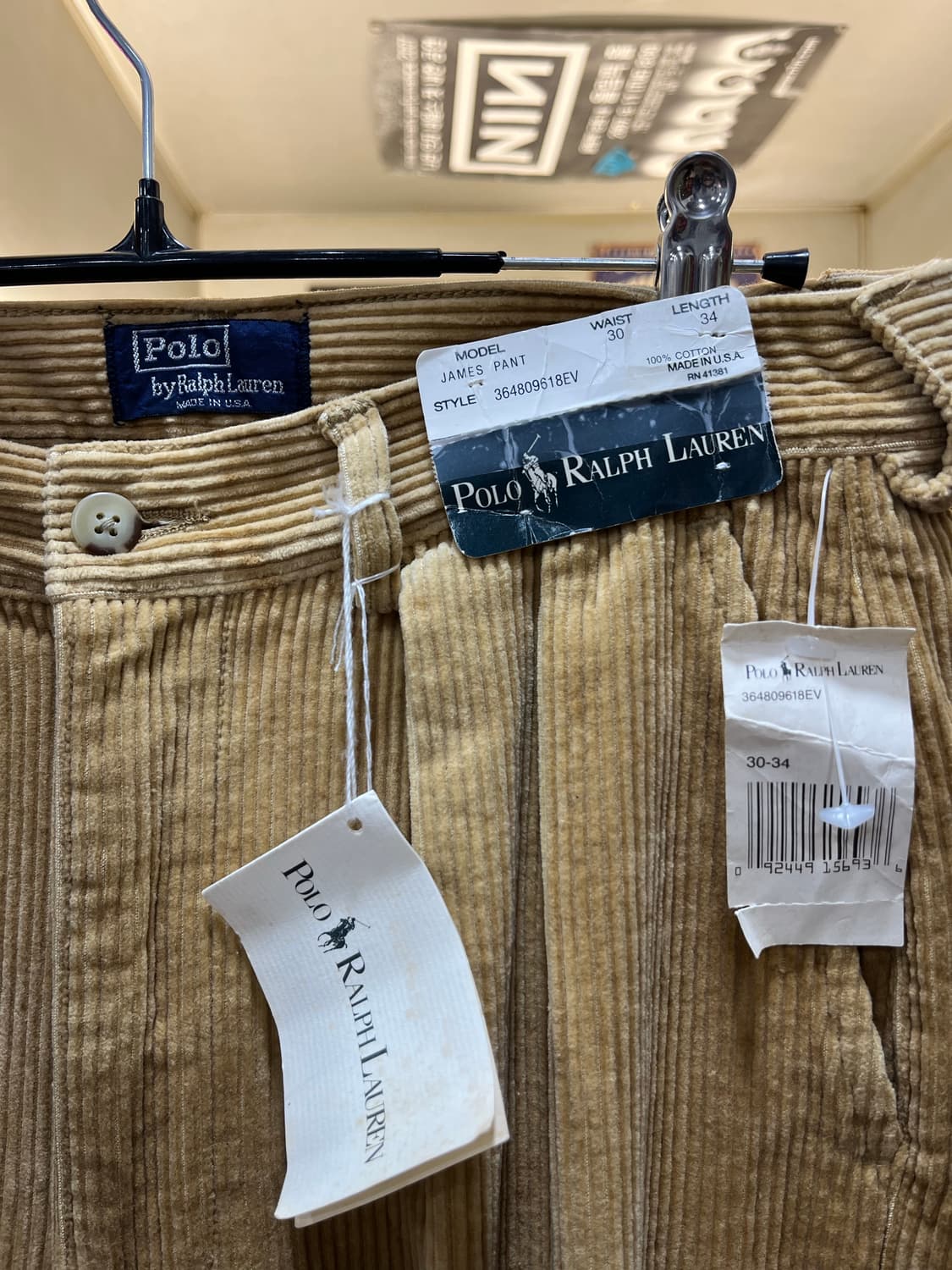 랄프로렌 코듀로이 펜츠 made in usa 상품이미지2