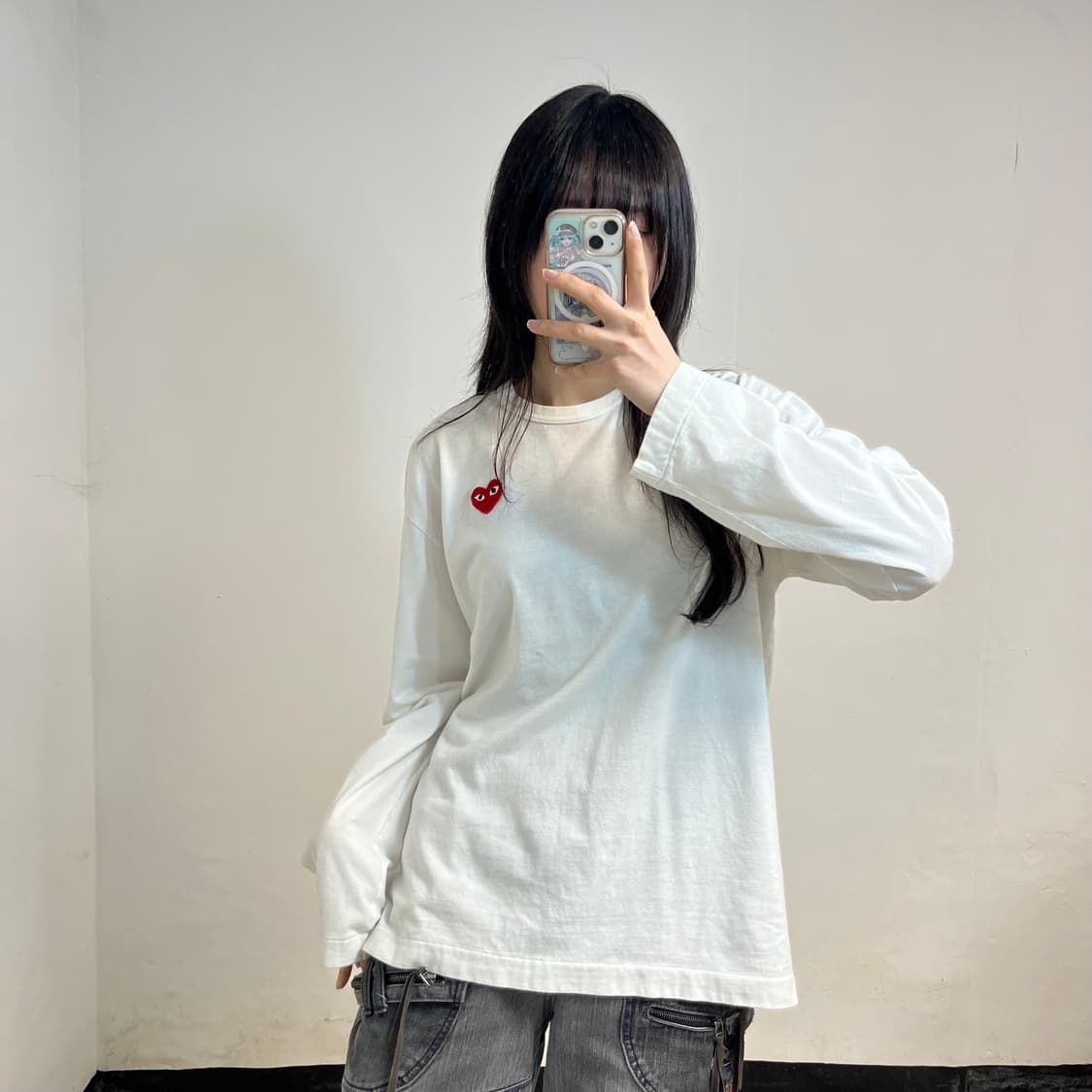 Comme des Garçons logo long sleeve 상품이미지4