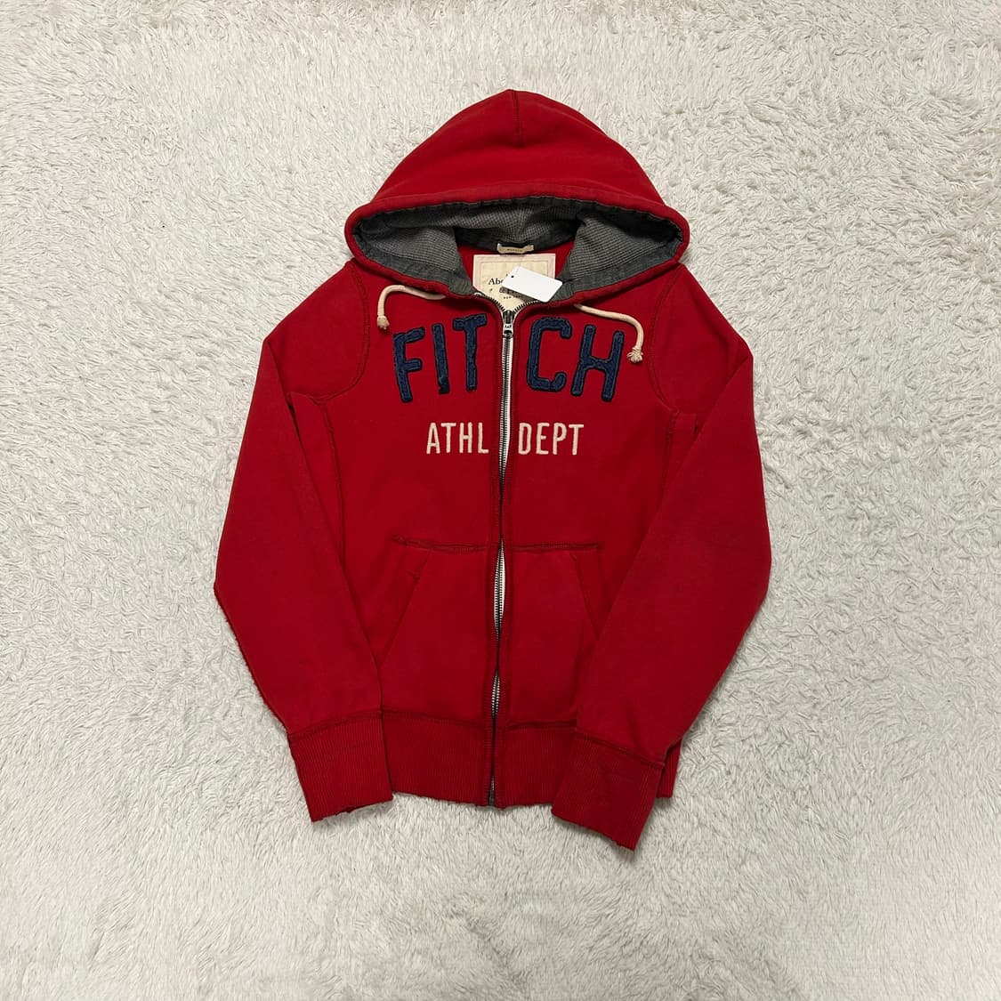 Abercrombie Red Hood Zip-up 상품이미지4