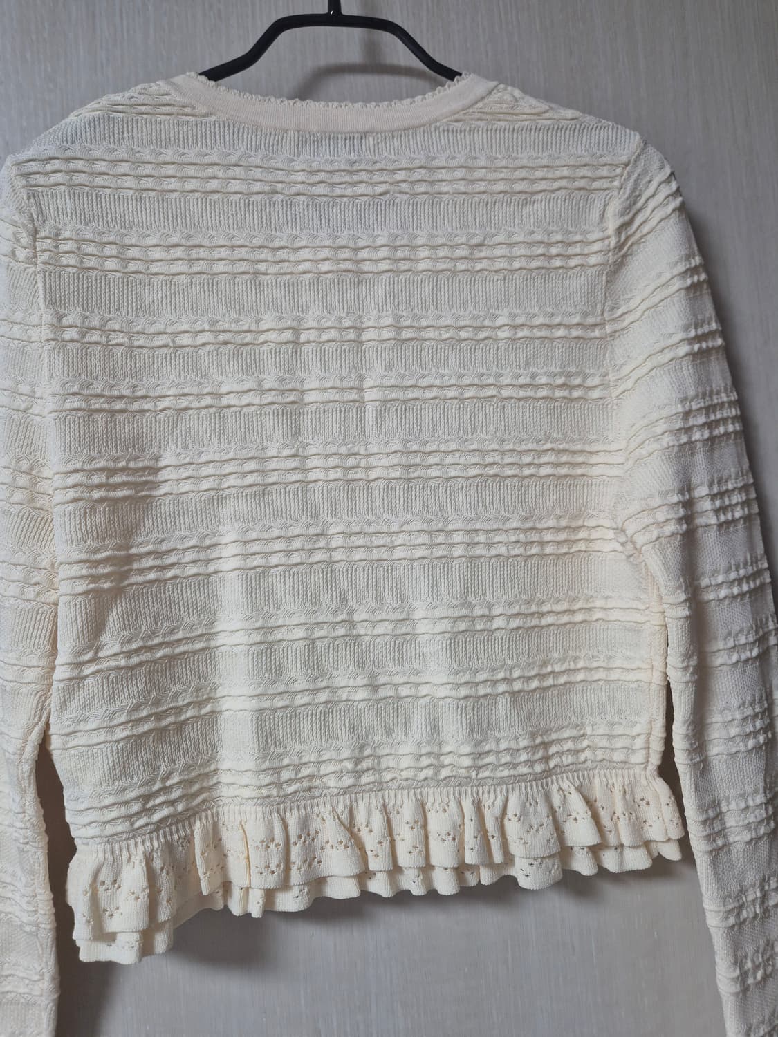 (정품) 산드로 니트 가디건 폴란트 러플 Ruffled 가디건 1사이즈 상품이미지9