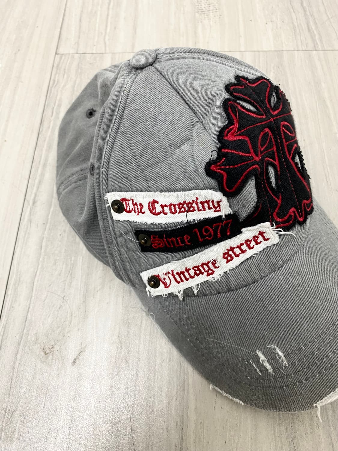 00’s Red Cross Patchwork Cap 상품이미지5