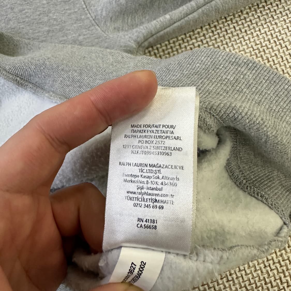 XS 폴로랄프로렌 그레이 후드티 0417D 상품이미지3