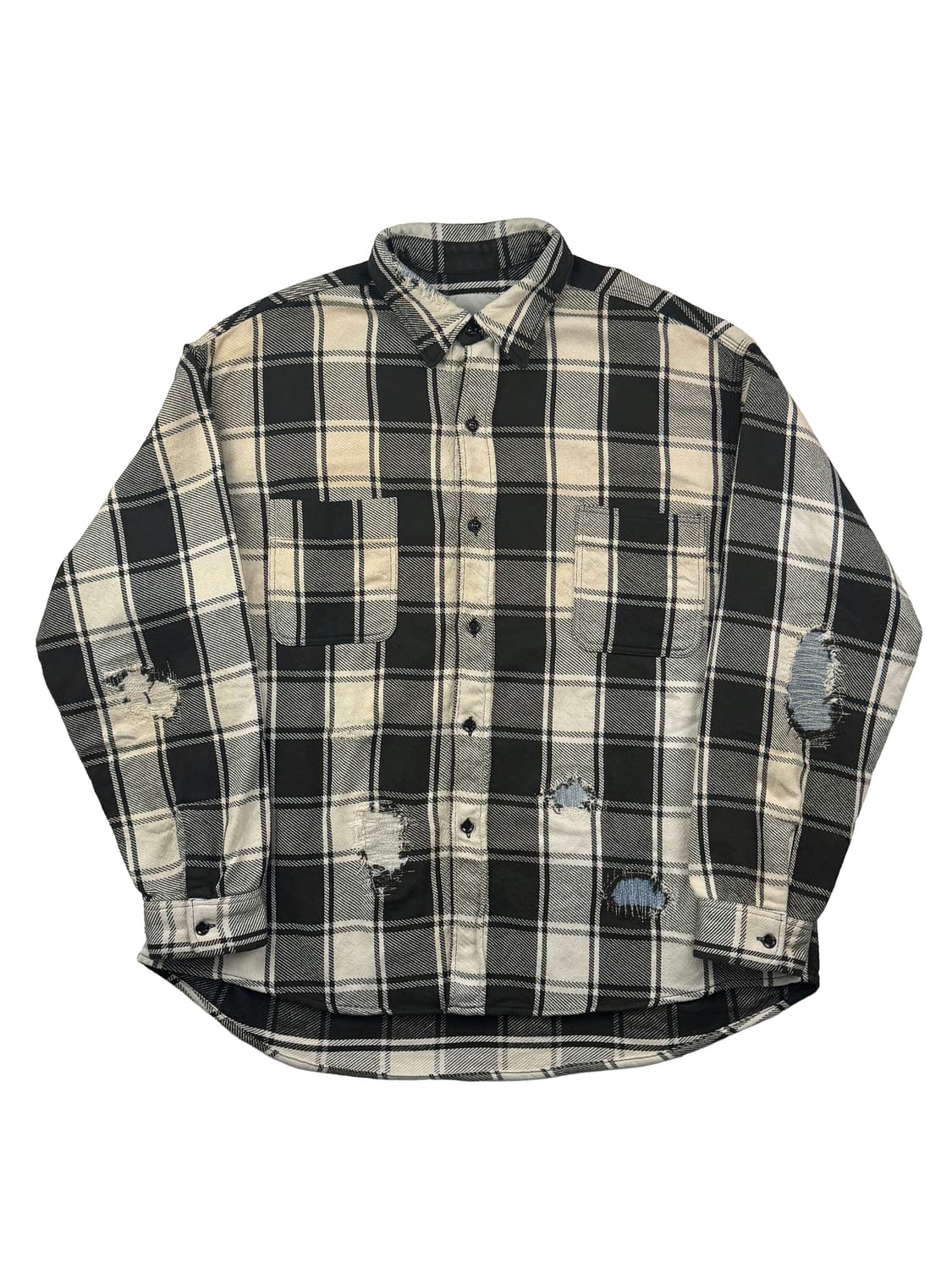 바우와우 리페어 에이징 플란넬 셔츠 상품이미지1