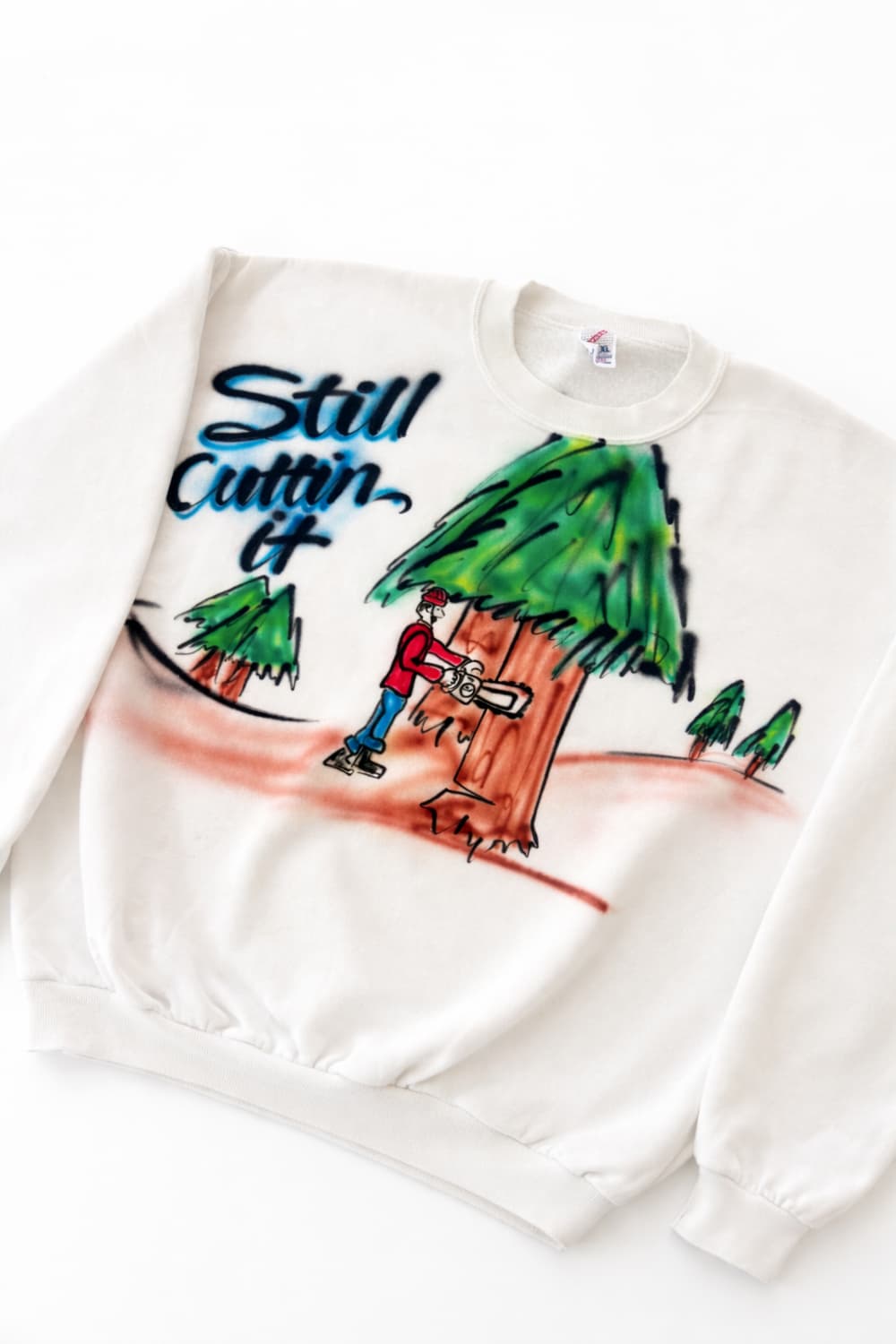  80s Jerzees 에어 브러쉬 스웻셔츠 XL 상품이미지2