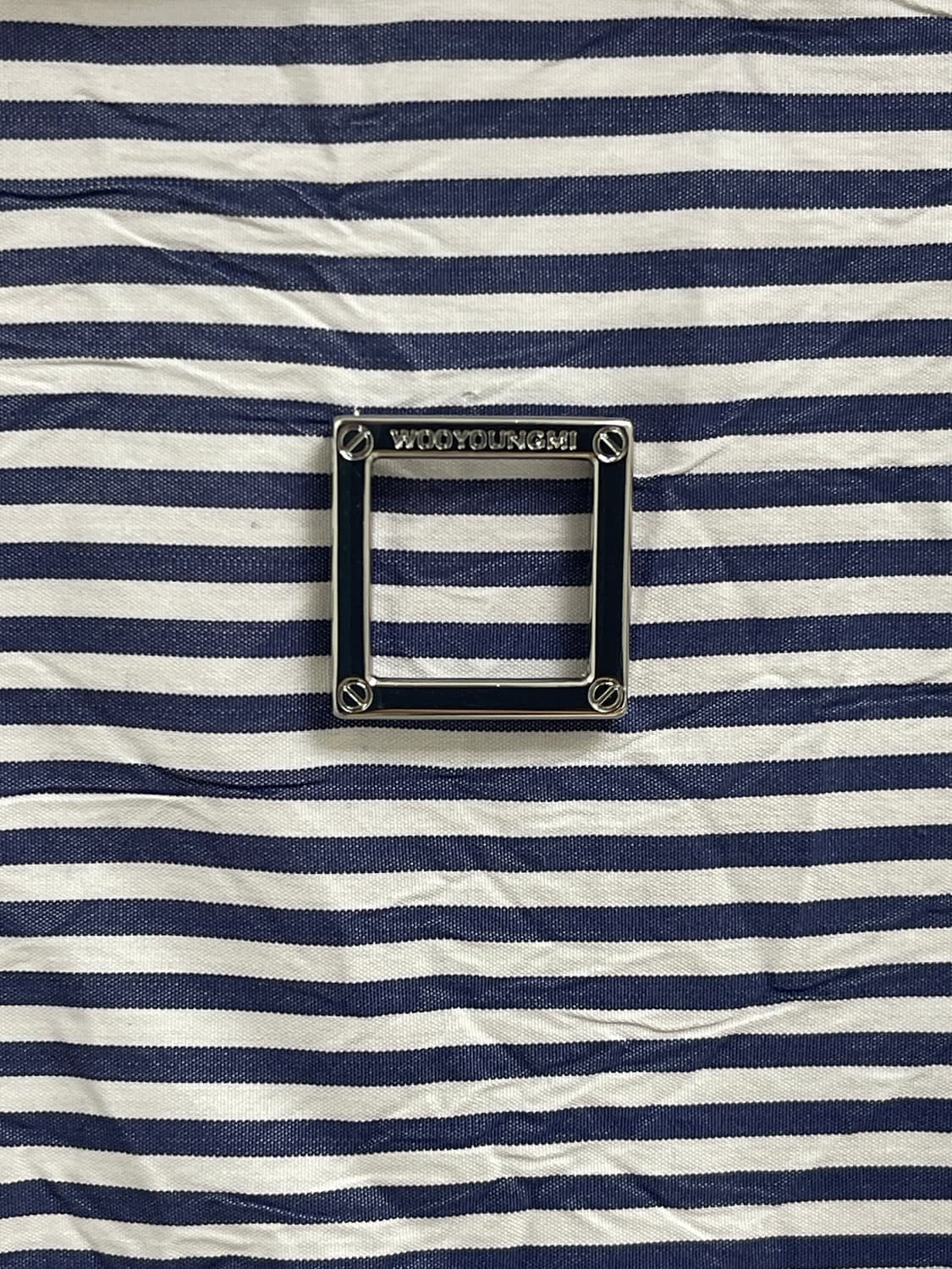 [거의 새것] 우영미 네이비 스트라이프 셔츠 상품이미지3