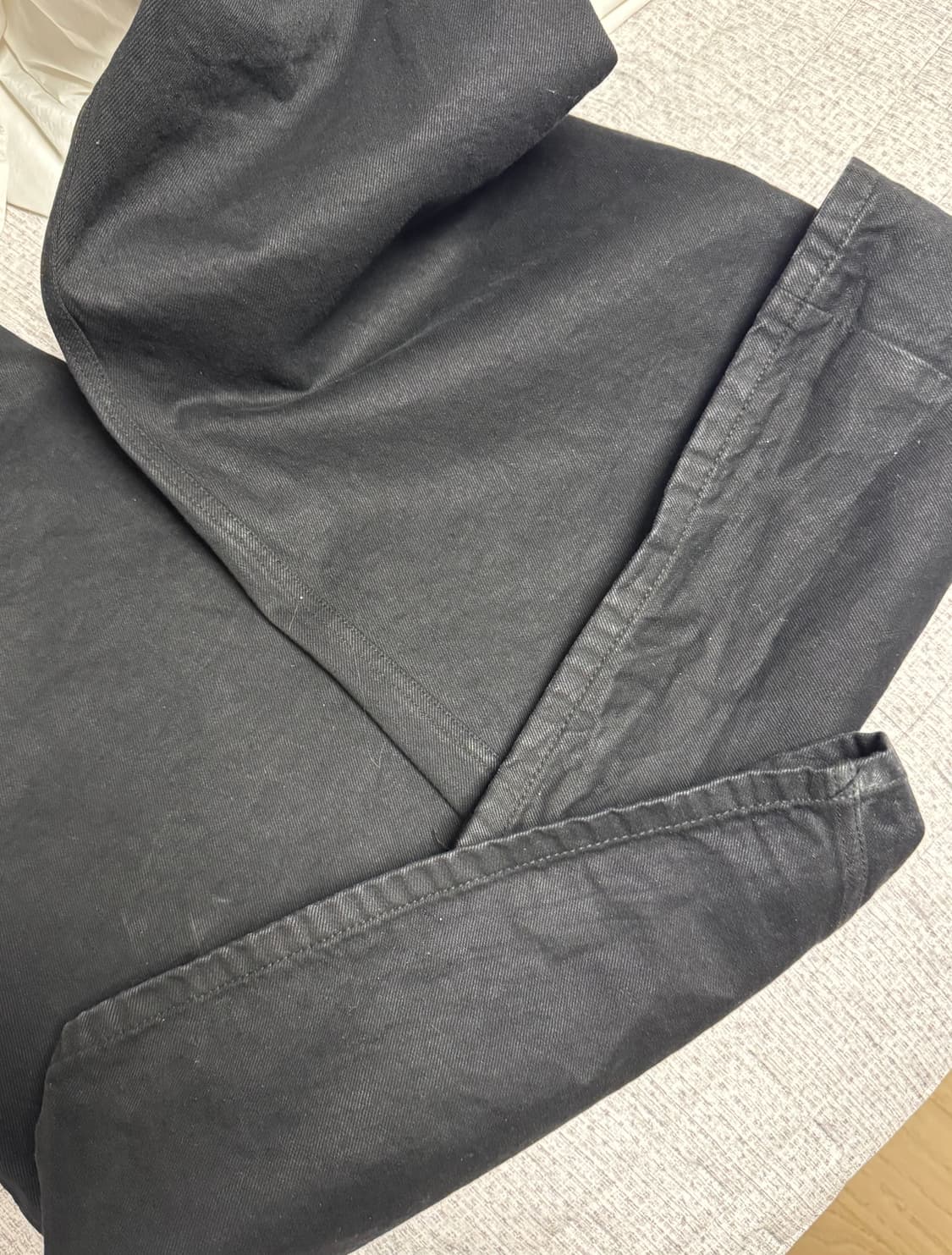 3) 에모스탠스클럽 레더 패치 플레어 진 상품이미지3