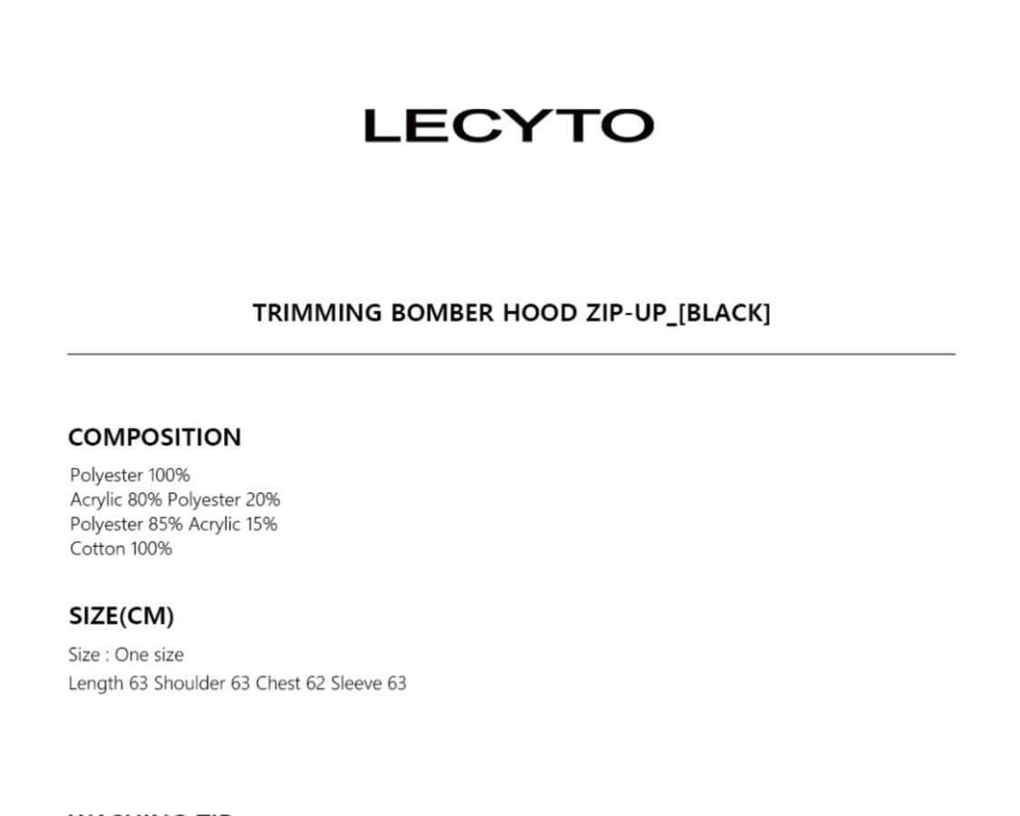 Lecyto 퍼 후드 집업 상품이미지3