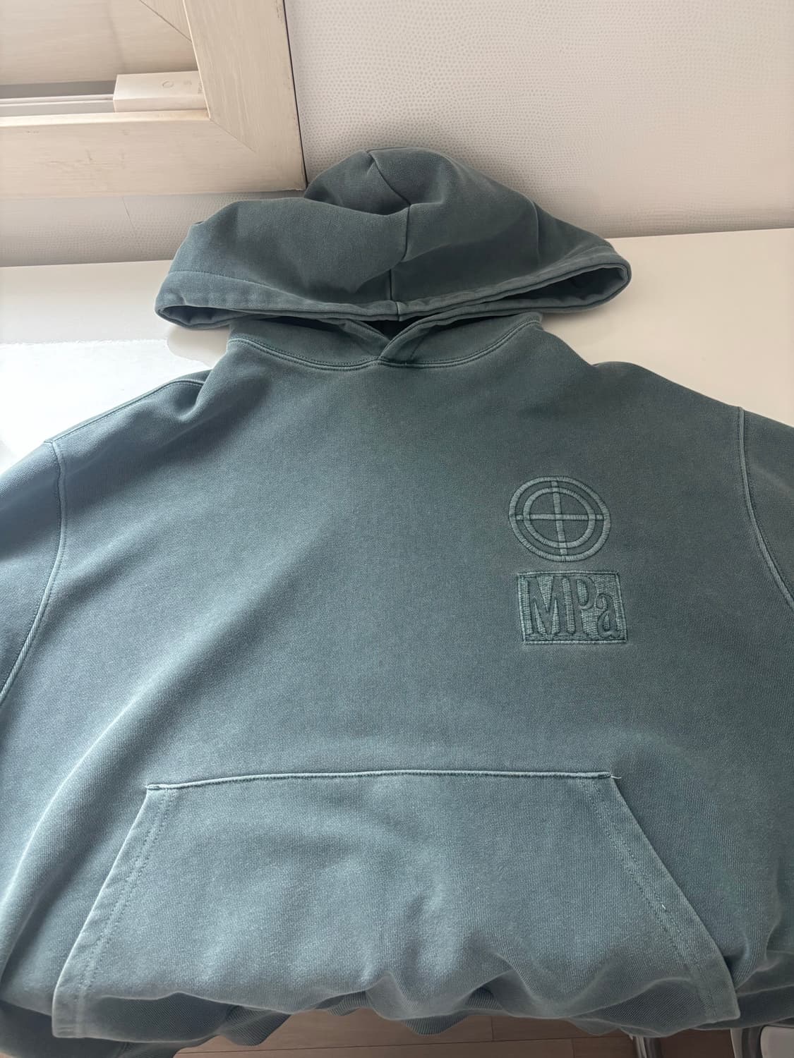 MPA 플라스틱프로덕트 다크그린 피그먼트 후디 상품이미지2