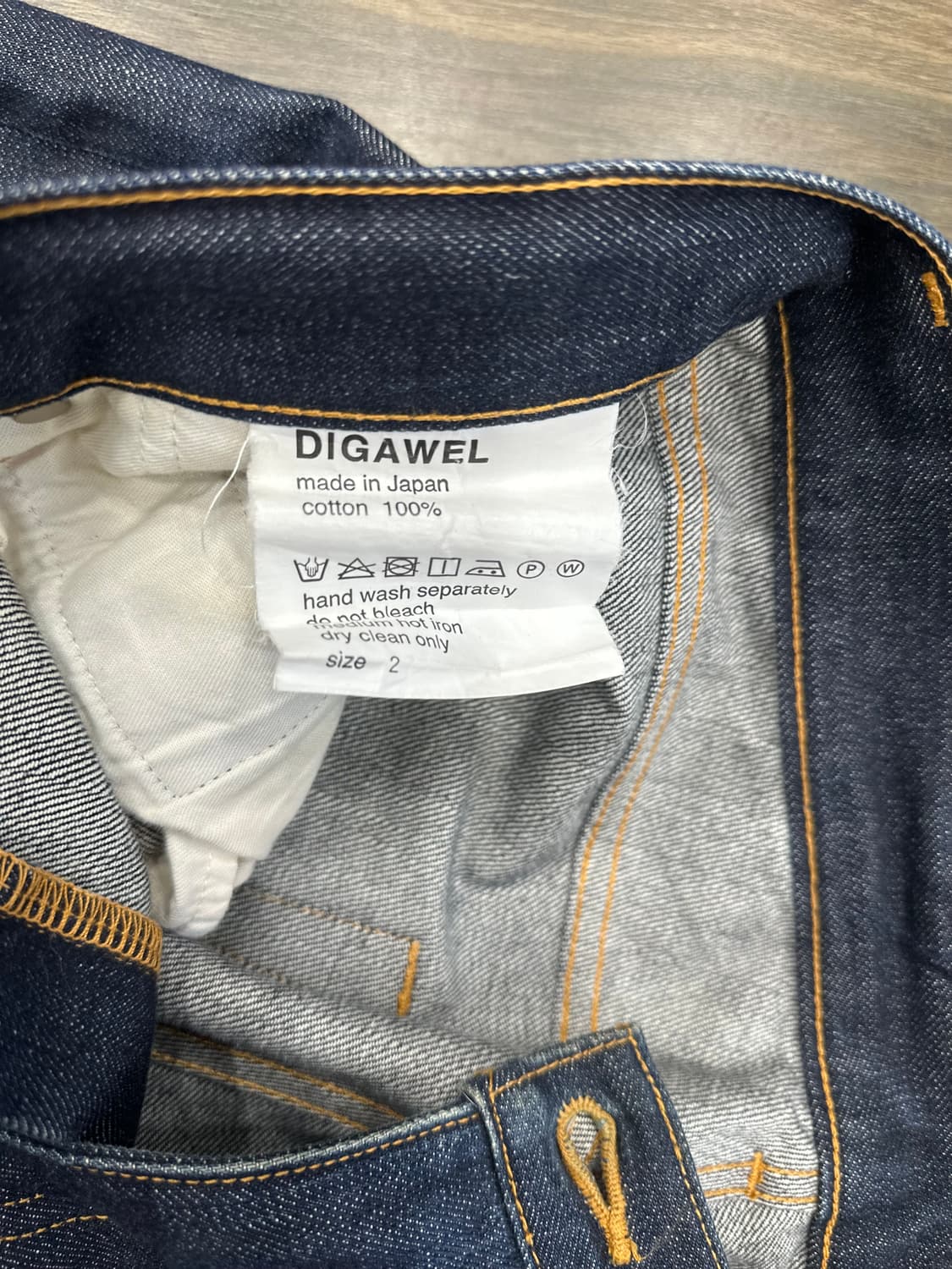 디가웰 셀비지 데님  2사이즈. 32 상품이미지5