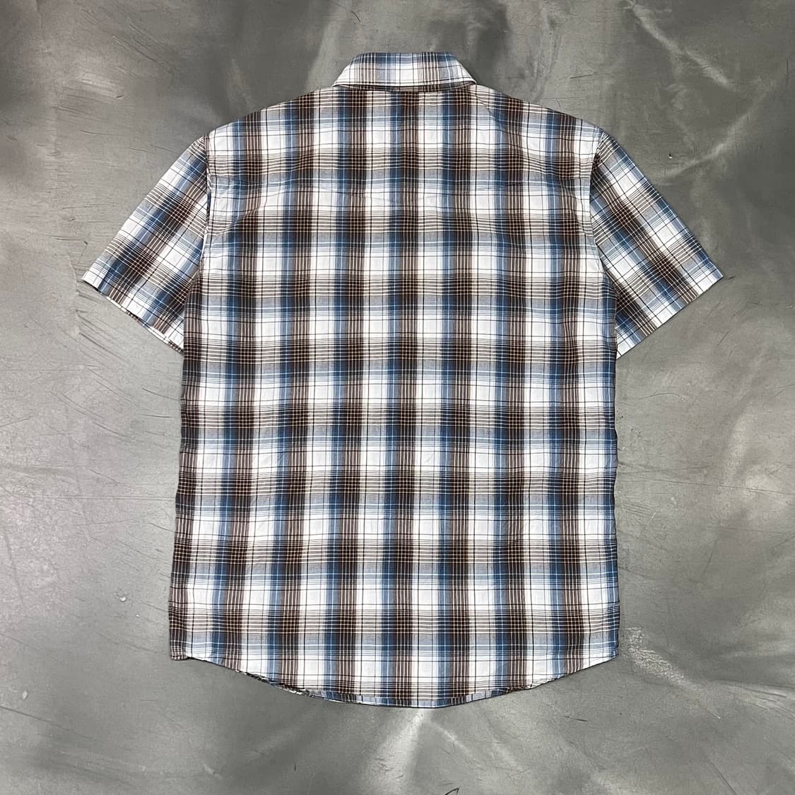  빅 샤크 체크 웨스턴 하프 셔츠 y16218 상품이미지2