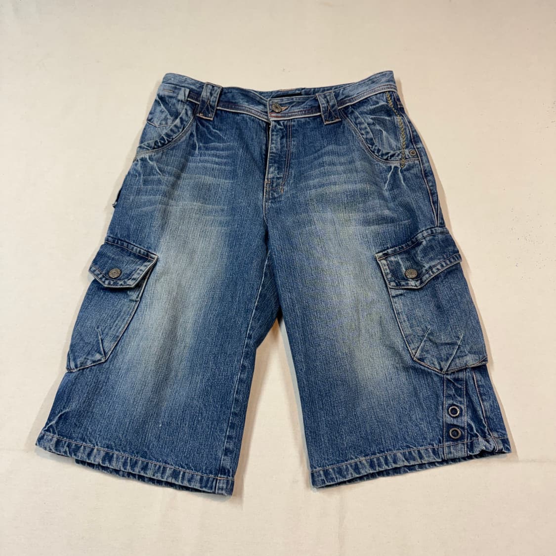 34inch) EDWIN 에드윈 데님 버뮤다 카고 팬츠 7부 바지 상품이미지3
