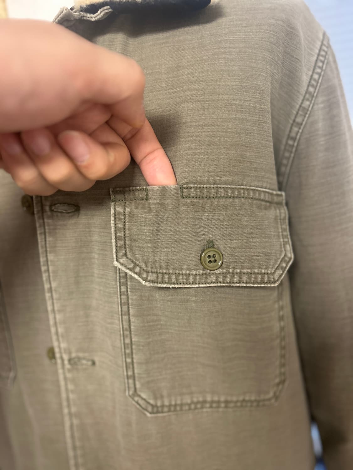 REMI RELIEF 퀼티드  라이닝  사이드 비즈포인트 셔츠 상품이미지2