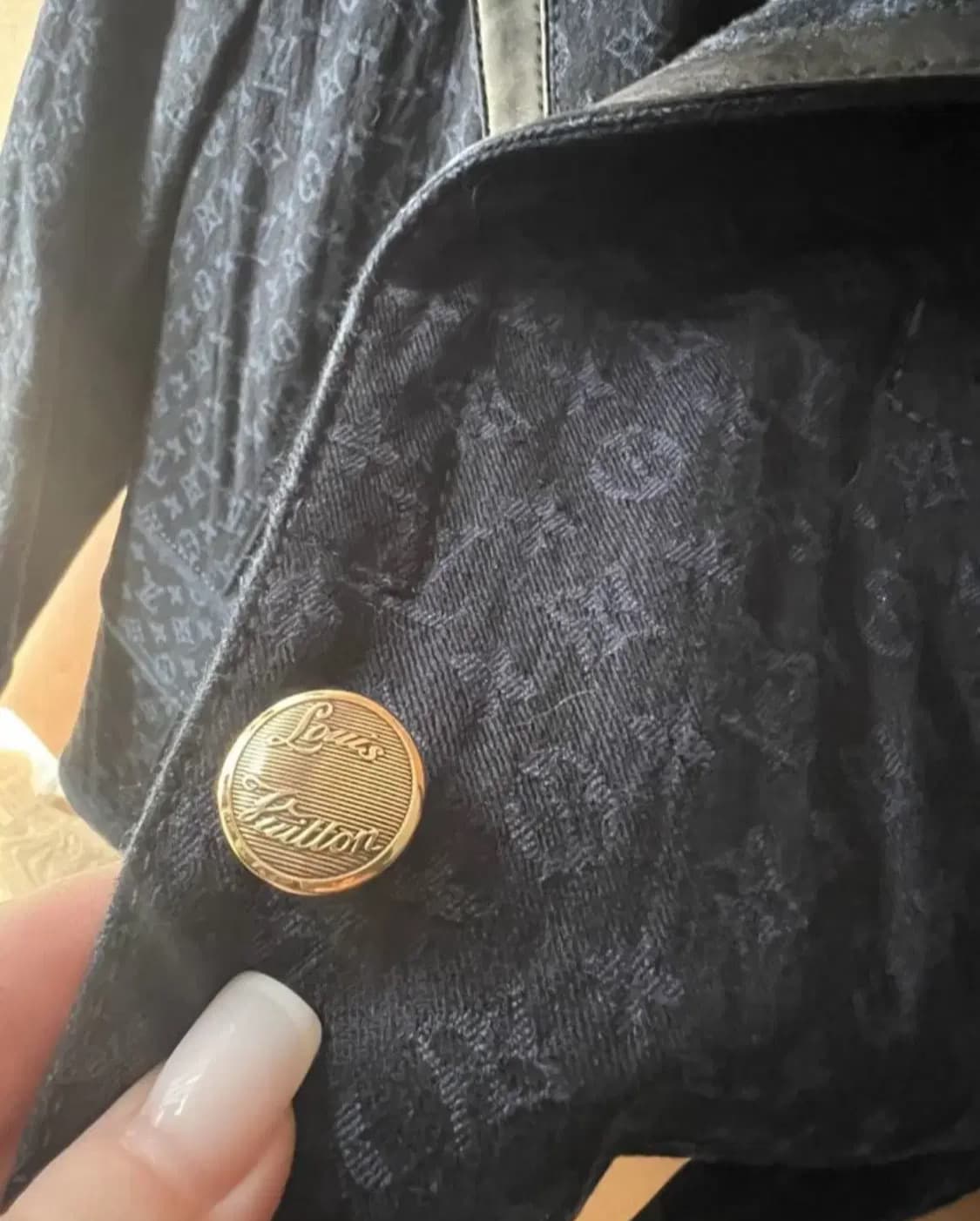 루이비통 모노그램 패턴 데님수트(코튼/디테일-레더)34 사이즈-해외발송 상품이미지4