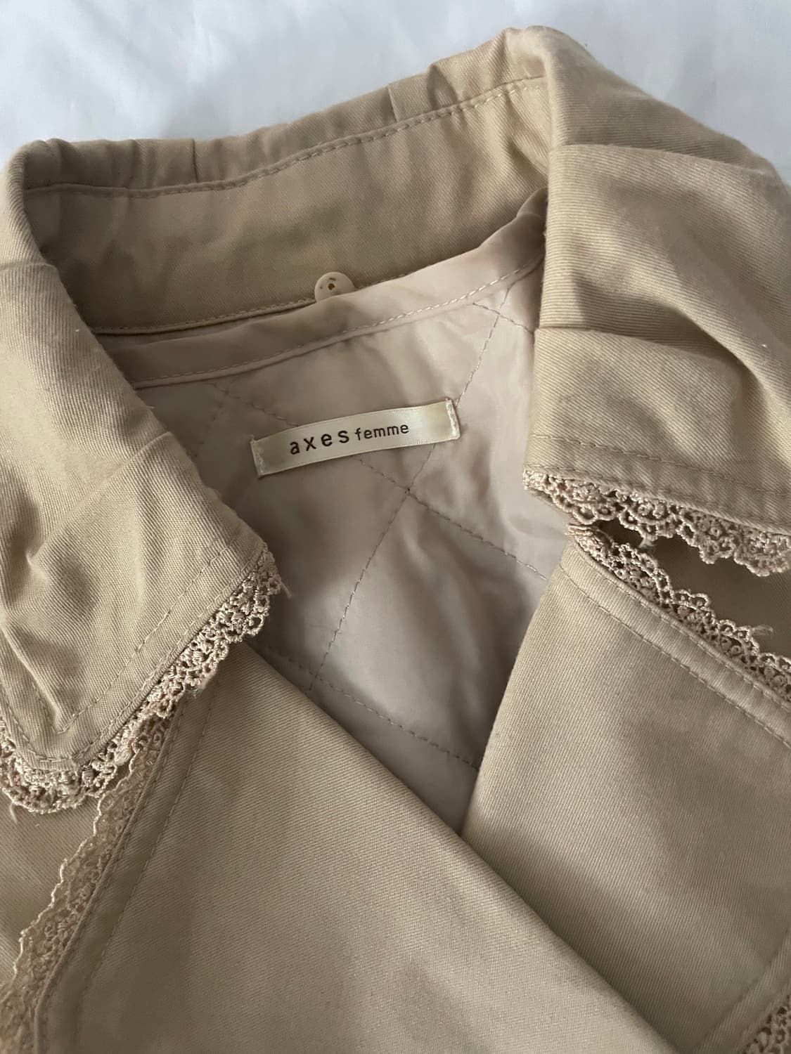 액시스팜 갸루 모리 레이스 코트 상품이미지2