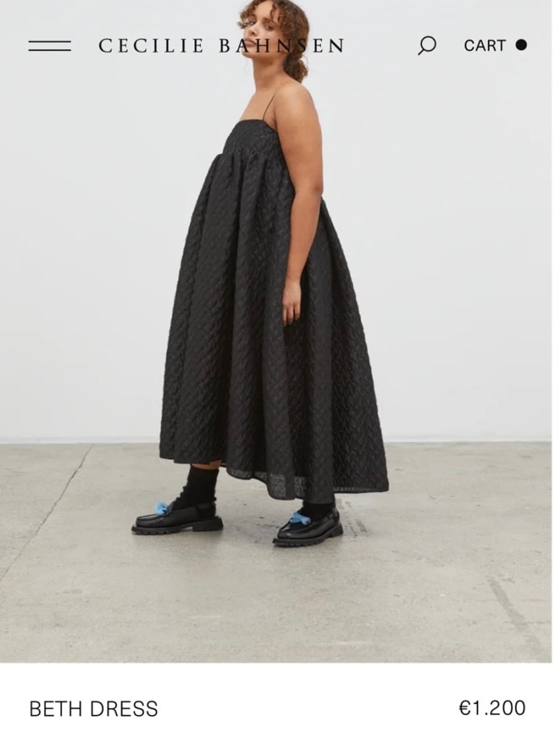 세실리에 반센 롱 원피스 베스 드레스 beth dress 브라운 컬러 상품이미지1