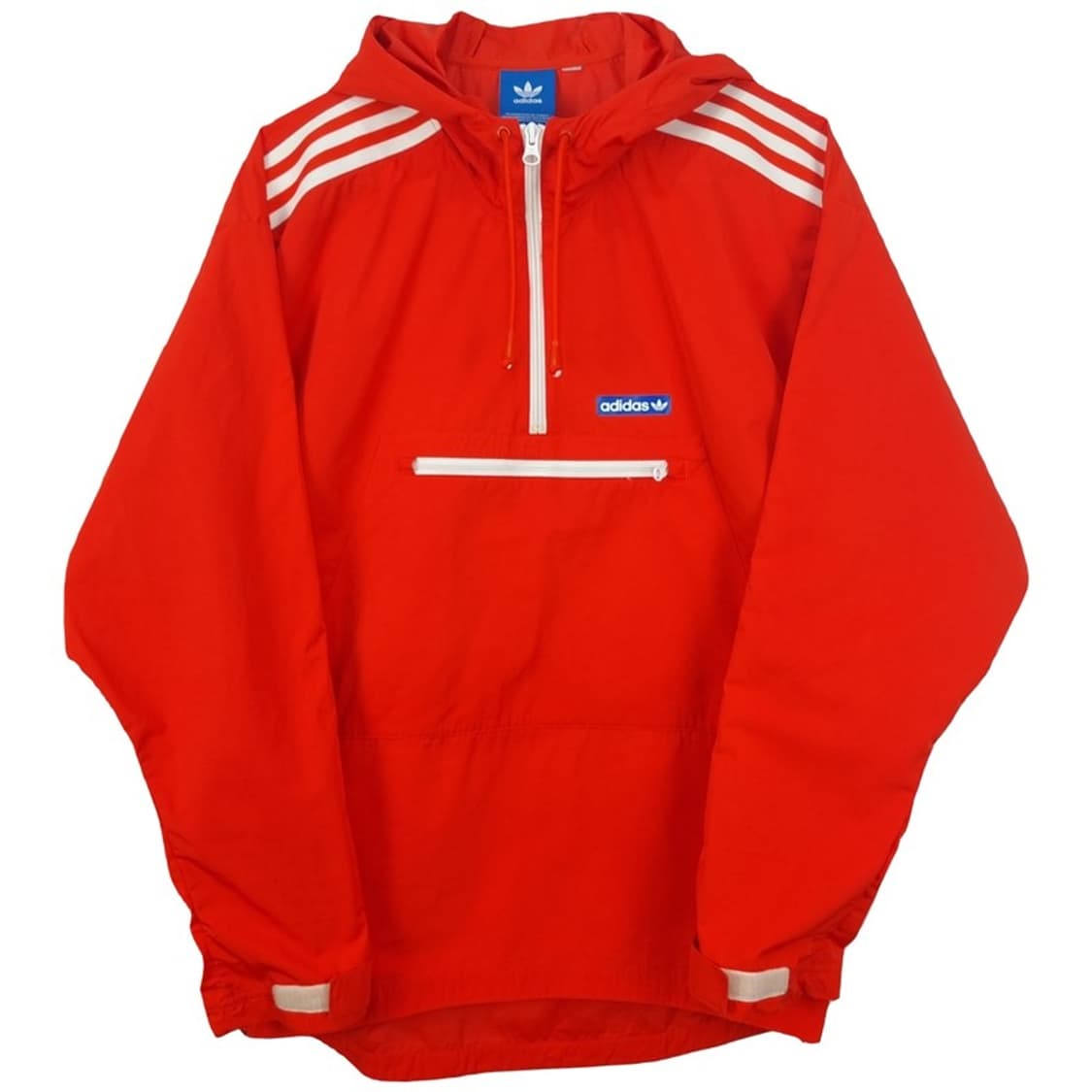 [아디다스] 불꽃 로고 삼선 후드 아노락 바람막이 자켓 레드 M18752 상품이미지2