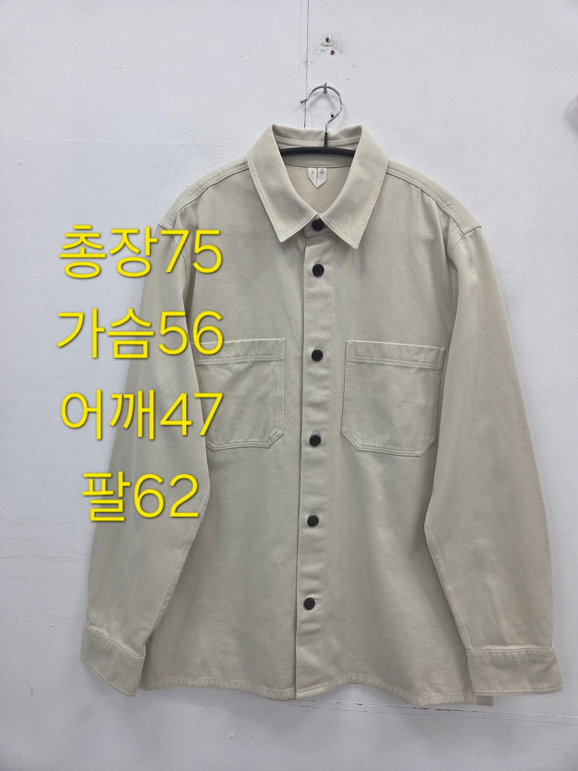 50사이즈 아르켓 ARKET 코튼 트윌 오버셔츠 자켓 상품이미지2