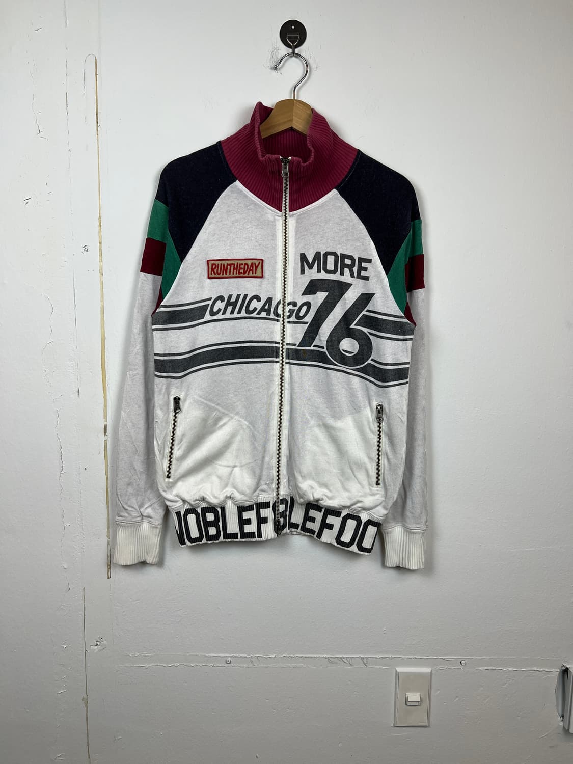 JPN K.Mayer 빈티지 Chicago 76 집업 져지 M 상품이미지1