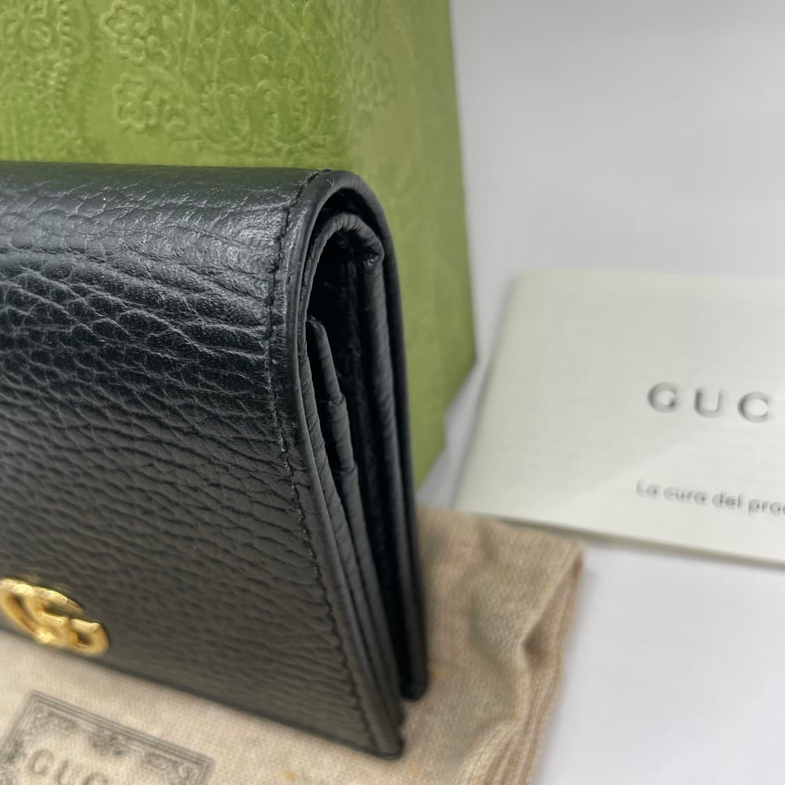 구찌 GG 마몽 카드지갑 블랙 상품이미지3