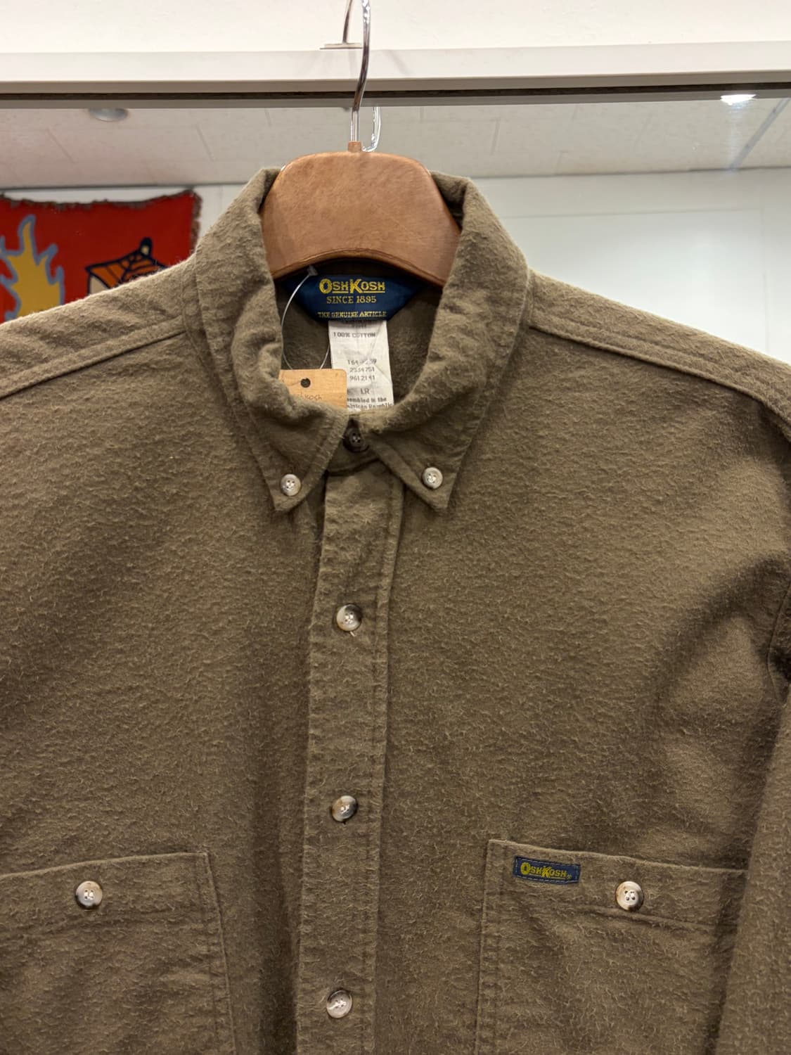 90s Oshkosh 오시코시 샤모아 플란넬 셔츠 상품이미지3
