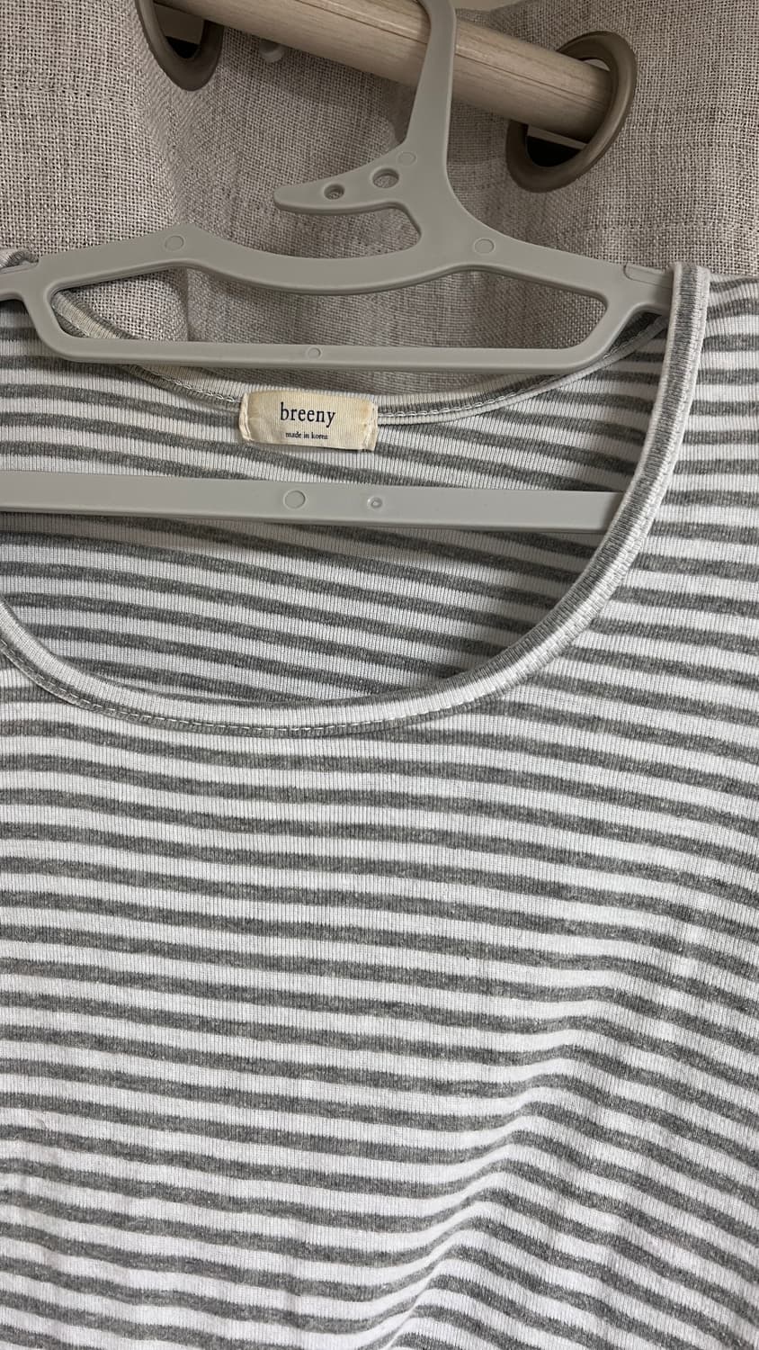 스퀘어 단가라 긴팔티 그레이 상품이미지3