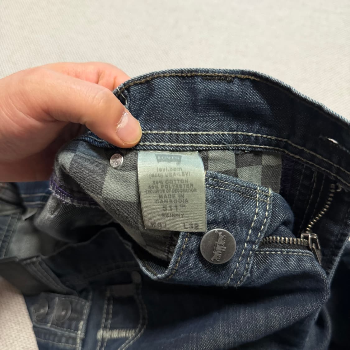 리바이스 511 스키니 핏 웨스턴 데님팬츠 상품이미지5